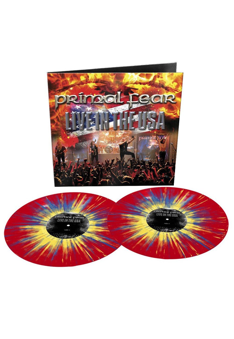 Primal Fear - Live In The Usa Red/Yellow/Blue - Splattered 2 Vinyl