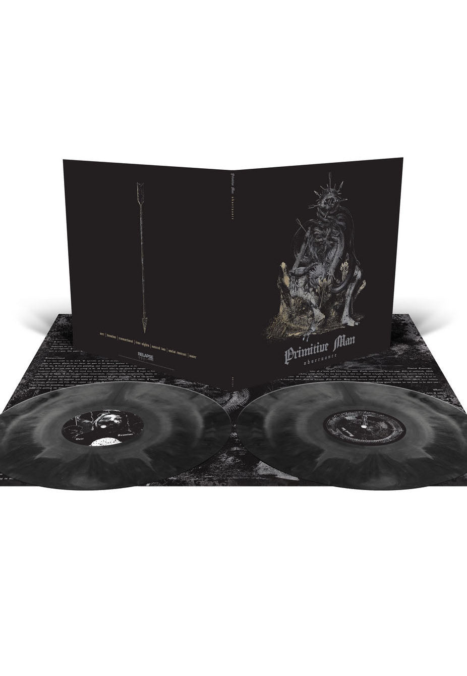 Primitive Man - Observance Metallic Silver/Black Galaxy - Colored 2 Vinyl | Neutral-Image