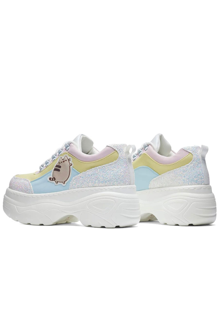 Koi Footwear x Pusheen Unicorn Glitter Chunky White Girl Schuhe Nuclear Blast
