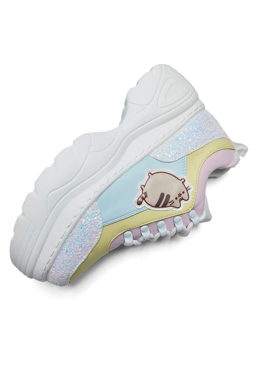 Koi Footwear x Pusheen Unicorn Glitter Chunky White Girl Shoes Nuclear Blast