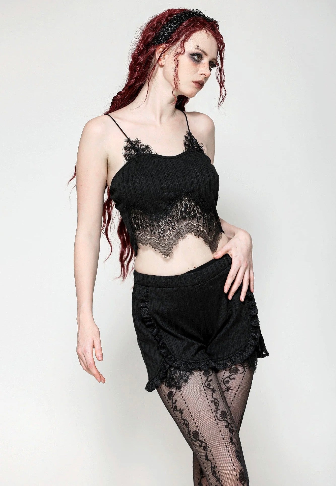 Dark In Love - Black Gothic Base - Shorts | Women-Image