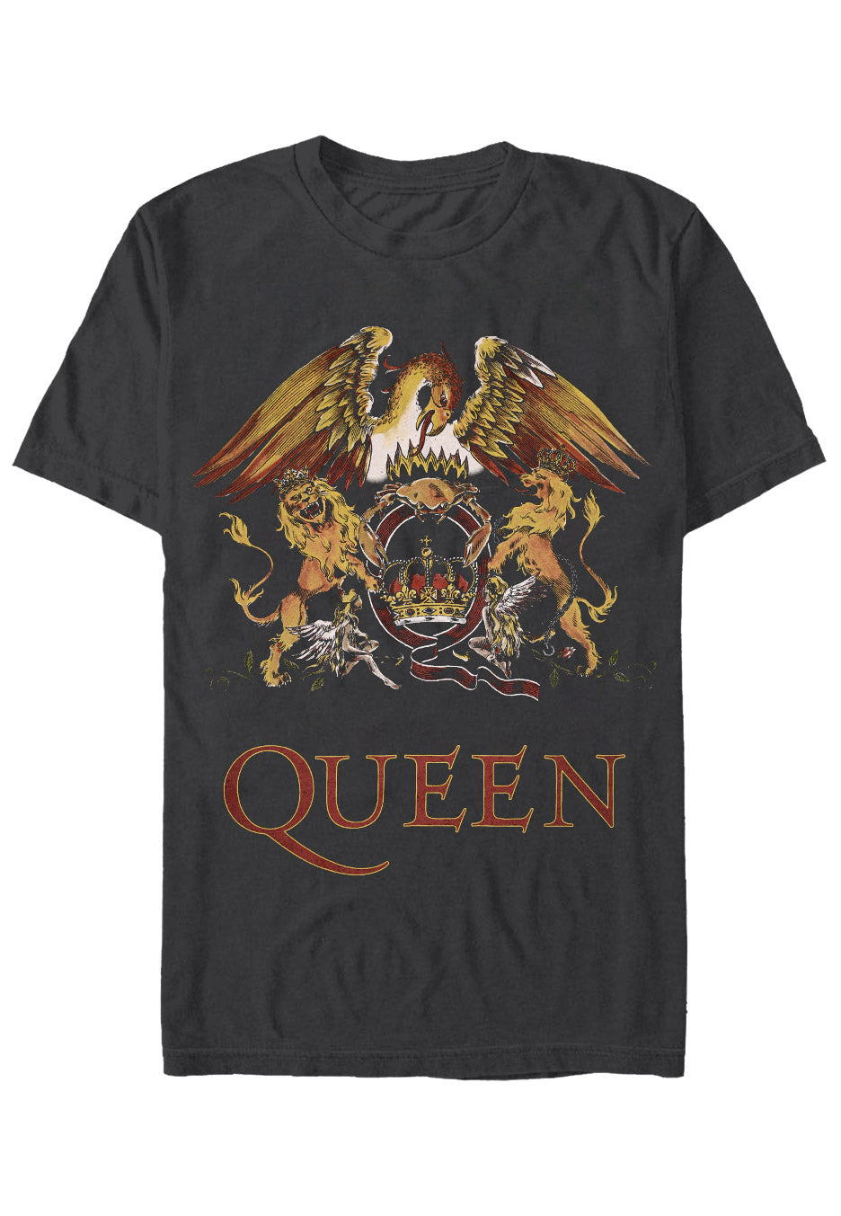 Queen - Coral Crest Charcoal - T-Shirt