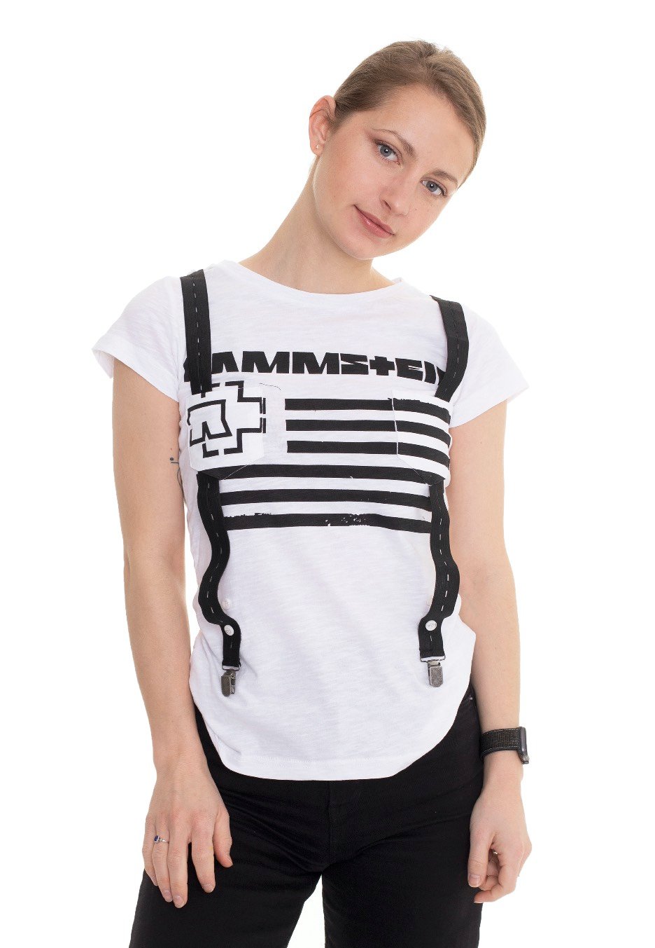 Rammstein - Suspender White - Girly