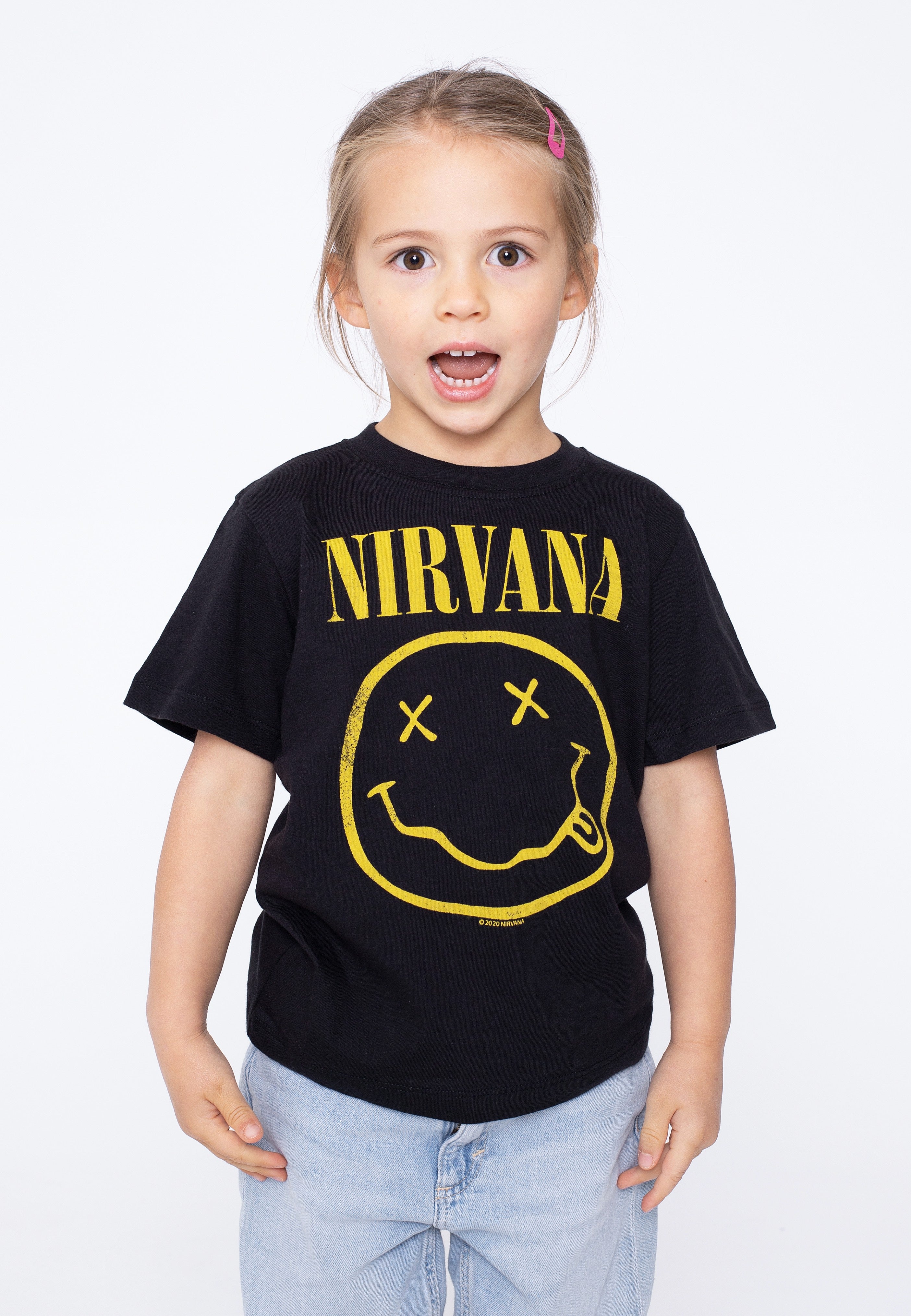 Nirvana - Yellow Happy Face Toddler - T-Shirt