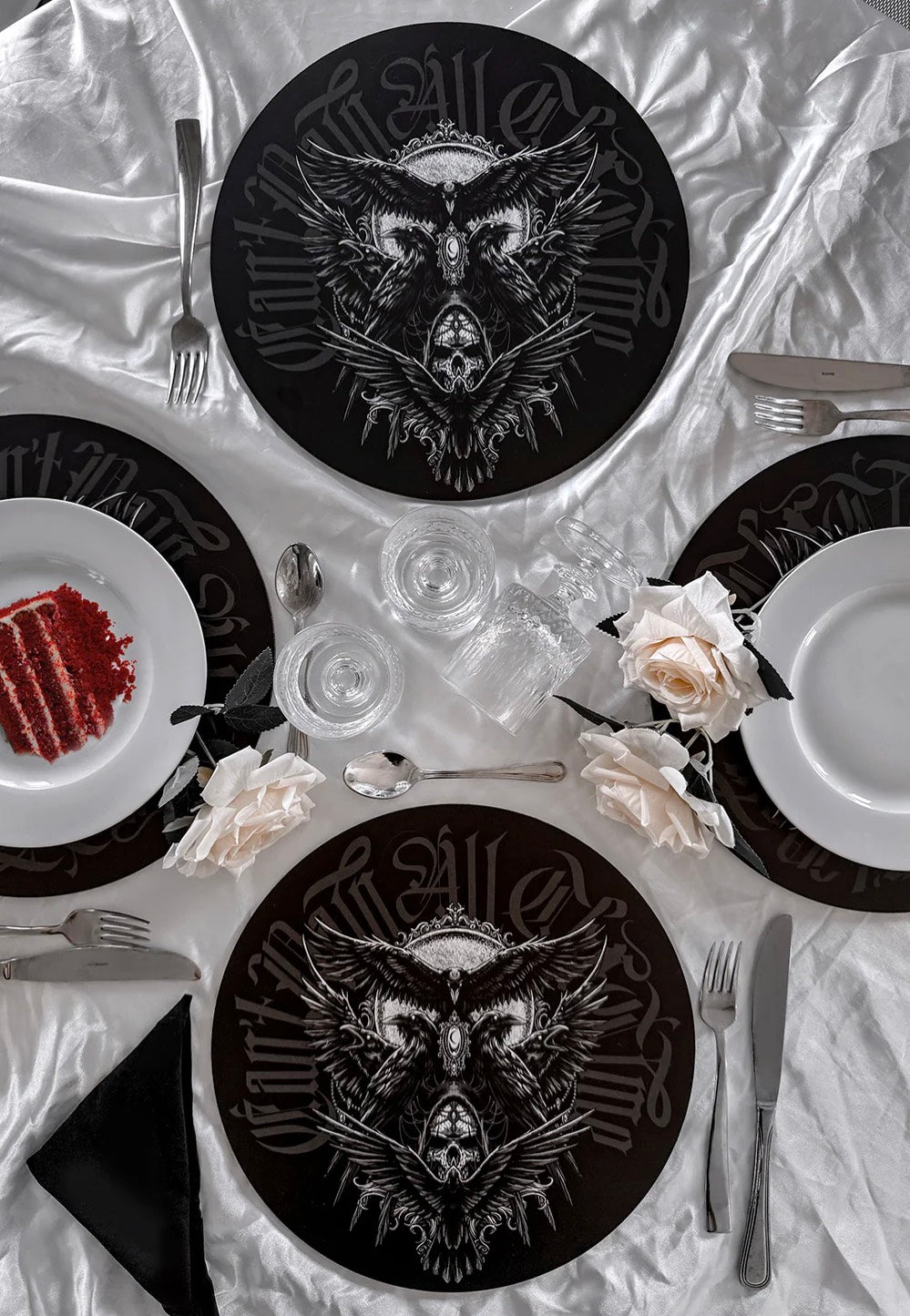 Killstar - Raven Black - Placemat Set | Neutral-Image