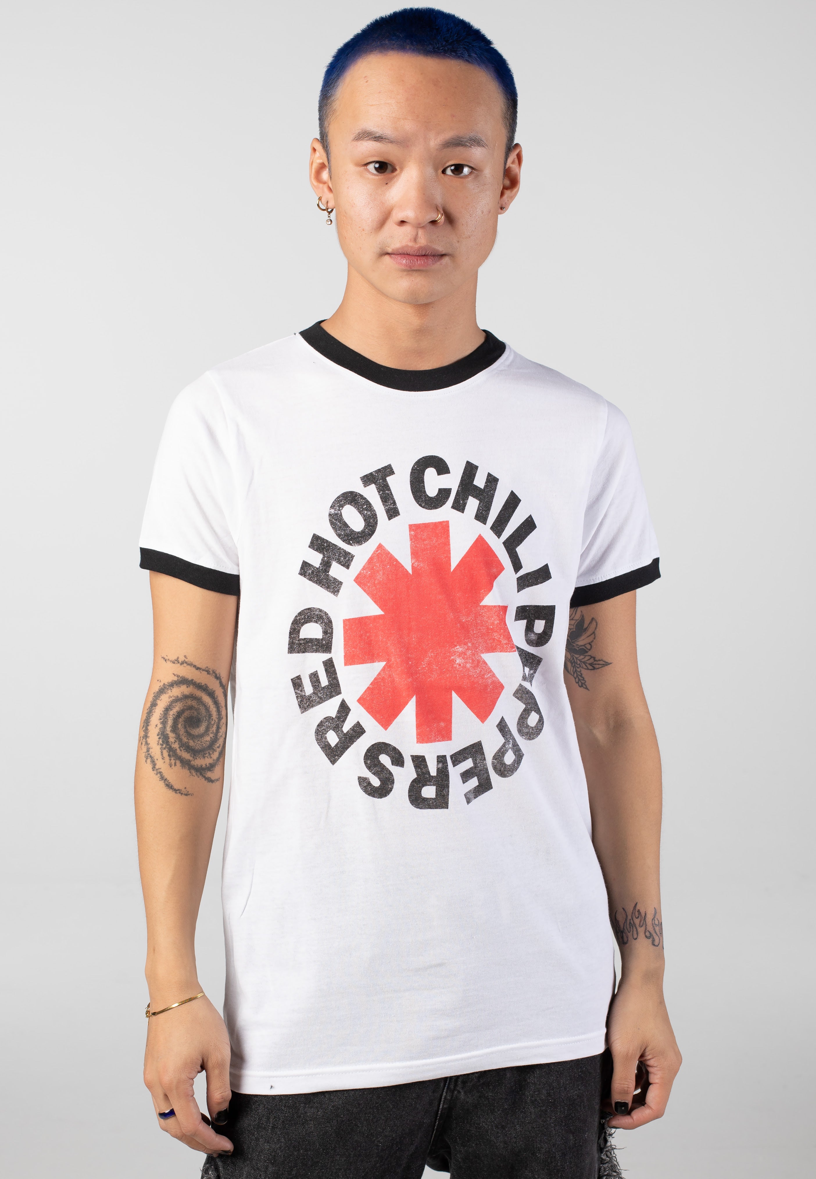 Red Hot Chili Peppers - Logo Ringer - T-Shirt | Men-Image