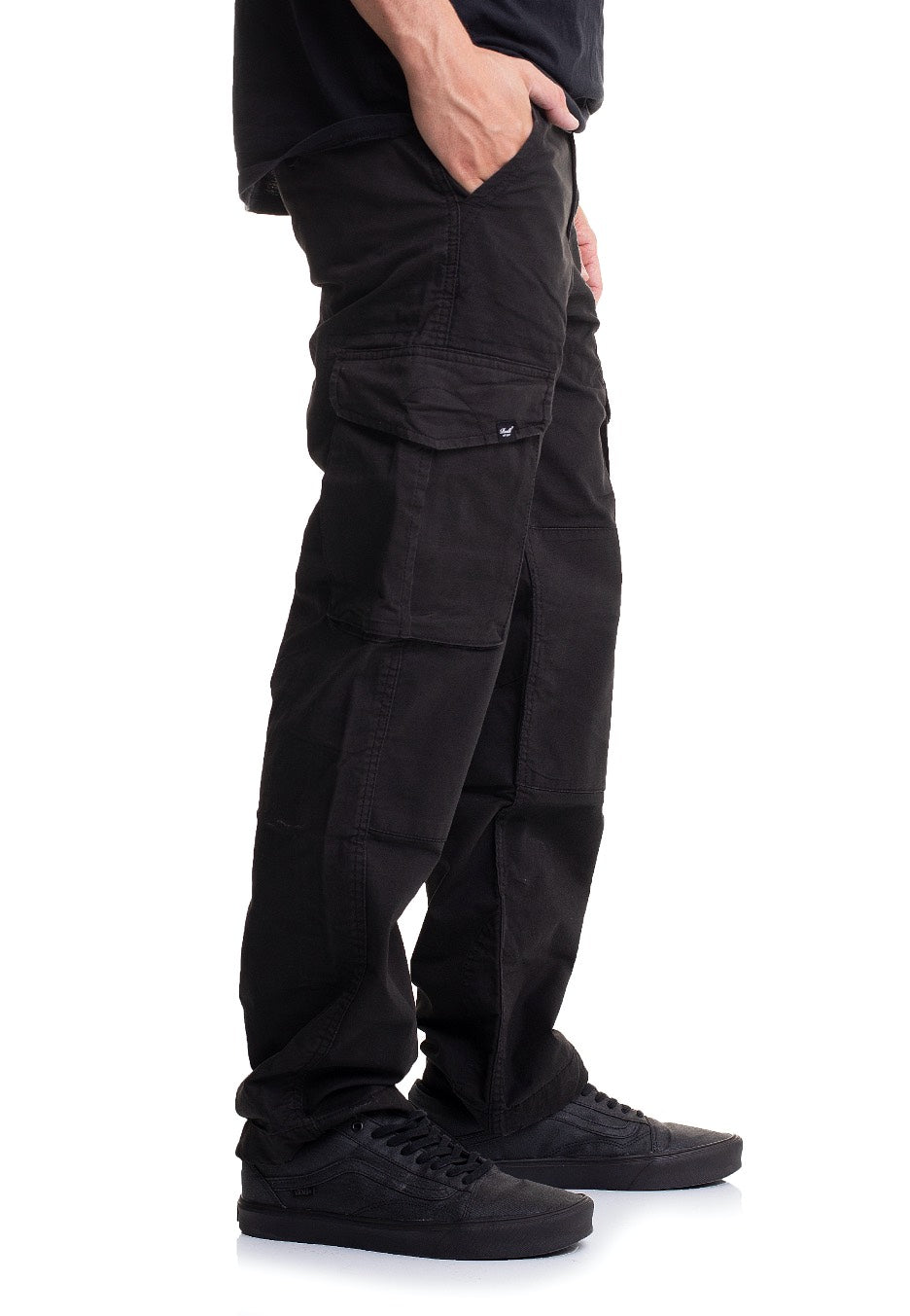 REELL - Flex Cargo LC Black Canvas - Pants | Men-Image
