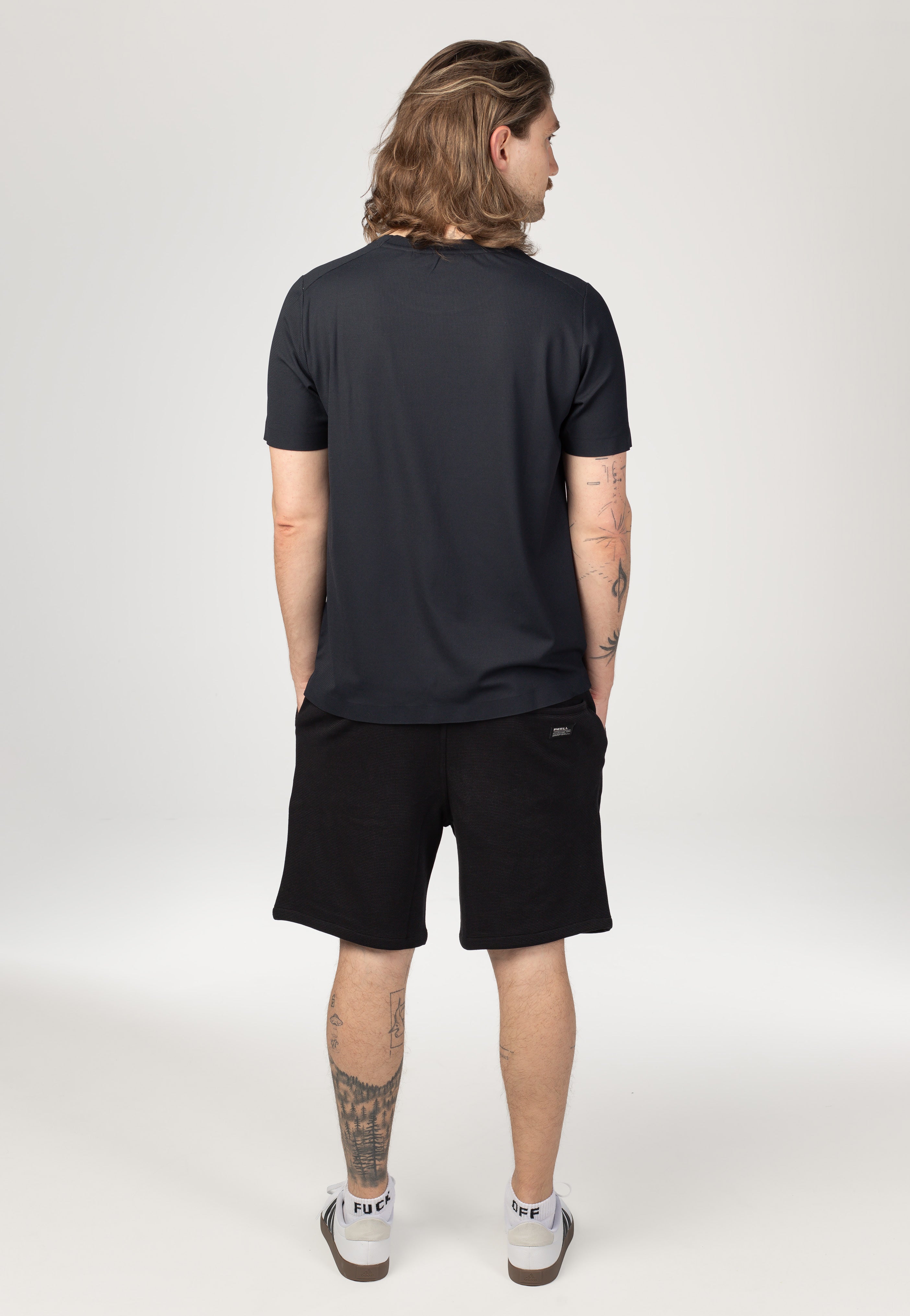 REELL - Surface Waffle Deep Black - Shorts | Men-Image
