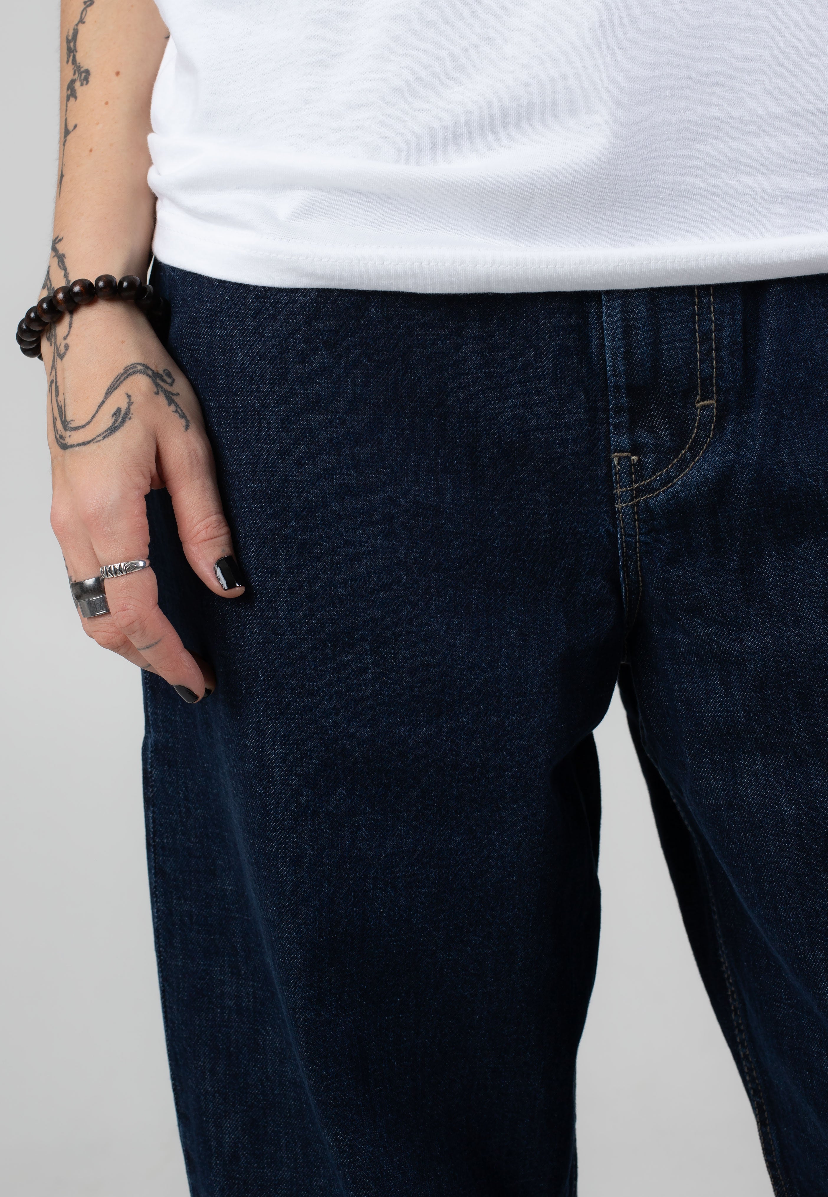 REELL - Women Chloé Baggy Iconic Dark Stone - Jeans | Women-Image