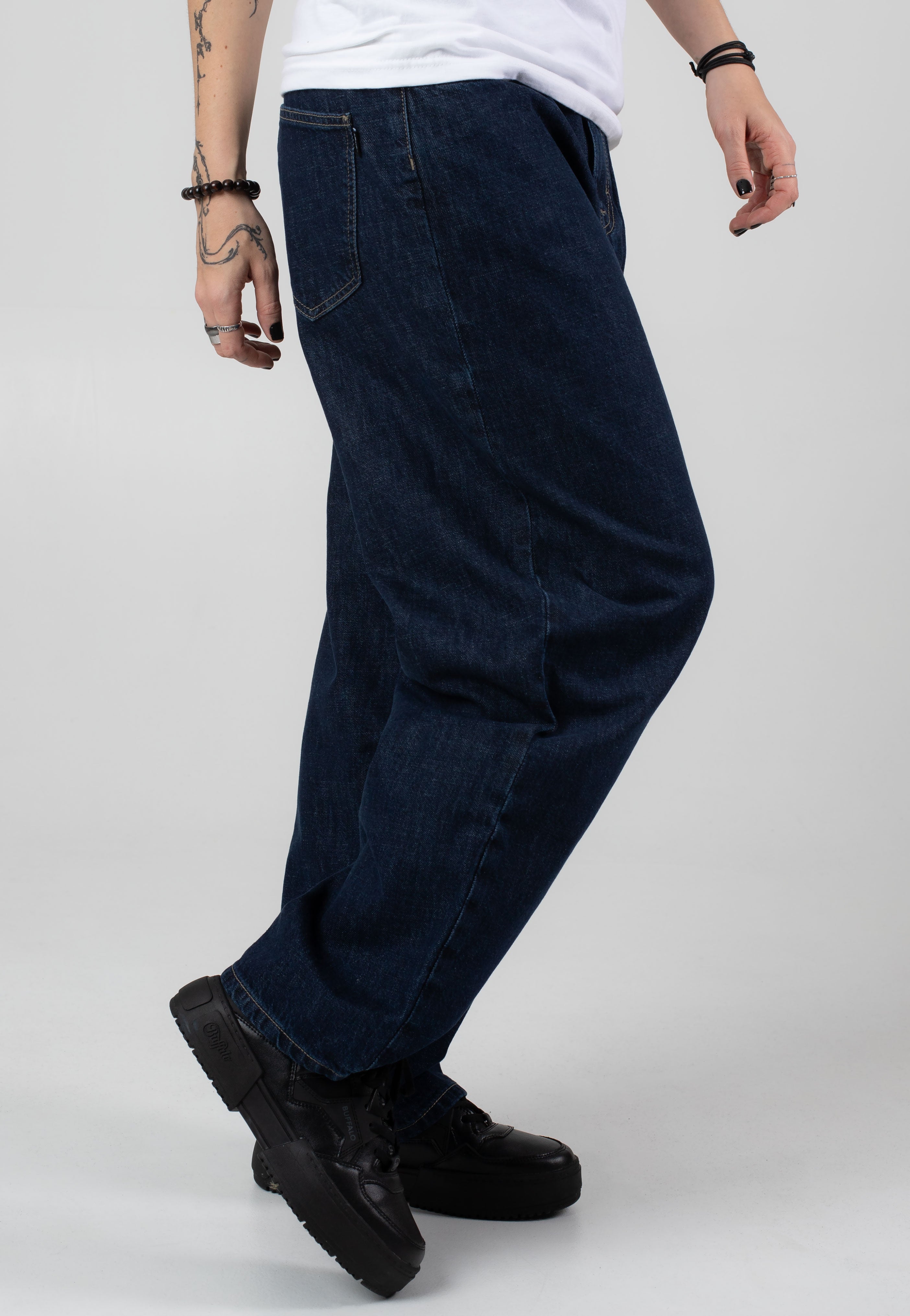 REELL - Women Chloé Baggy Iconic Dark Stone - Jeans | Women-Image