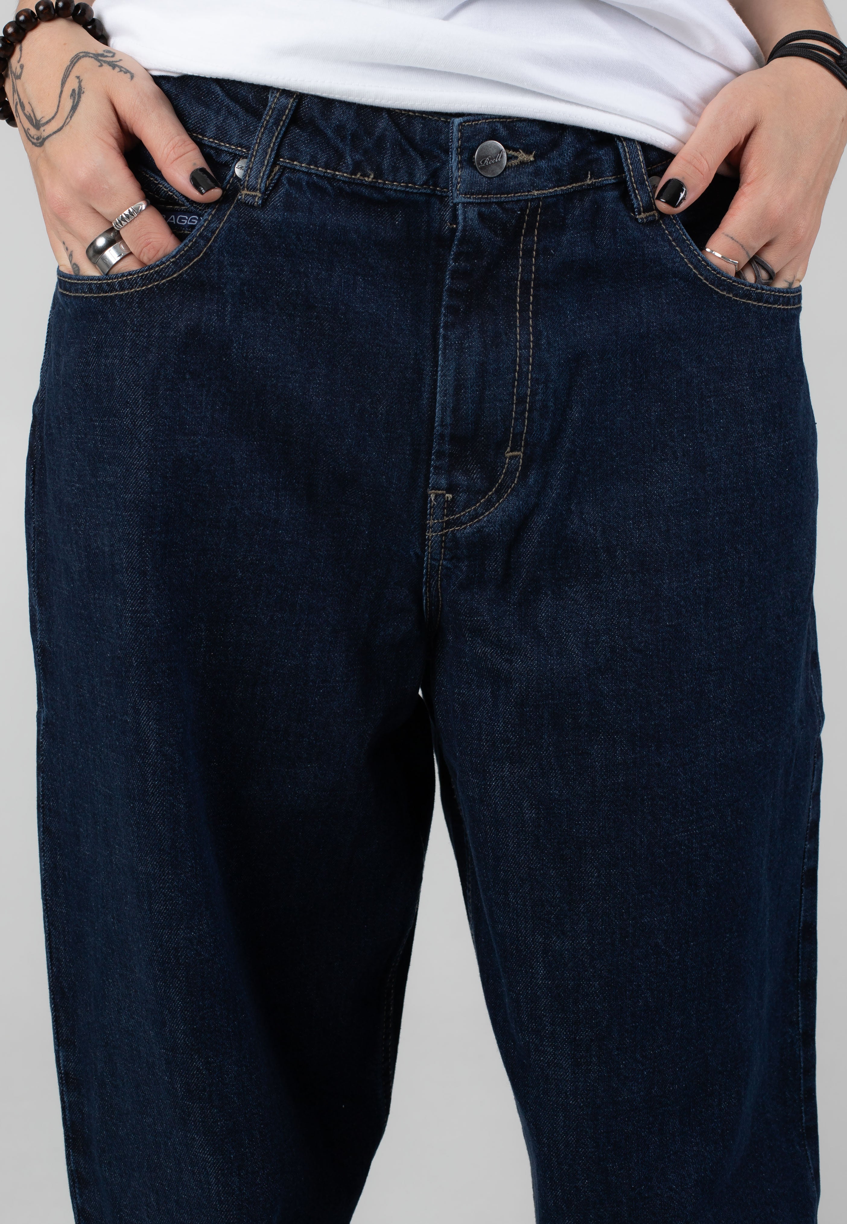 REELL - Women Chloé Baggy Iconic Dark Stone - Jeans | Women-Image