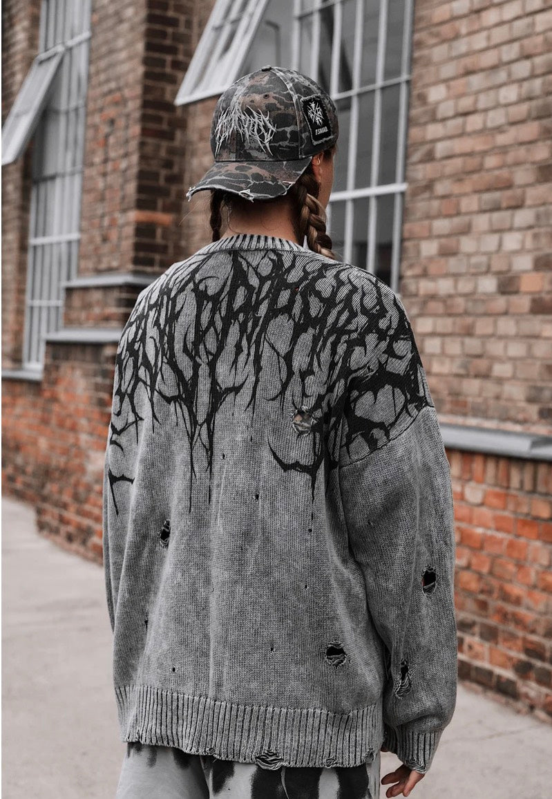 Stay Cold Apparel - Reign Of Blood Grey Bleach - Pullover | Neutral-Image