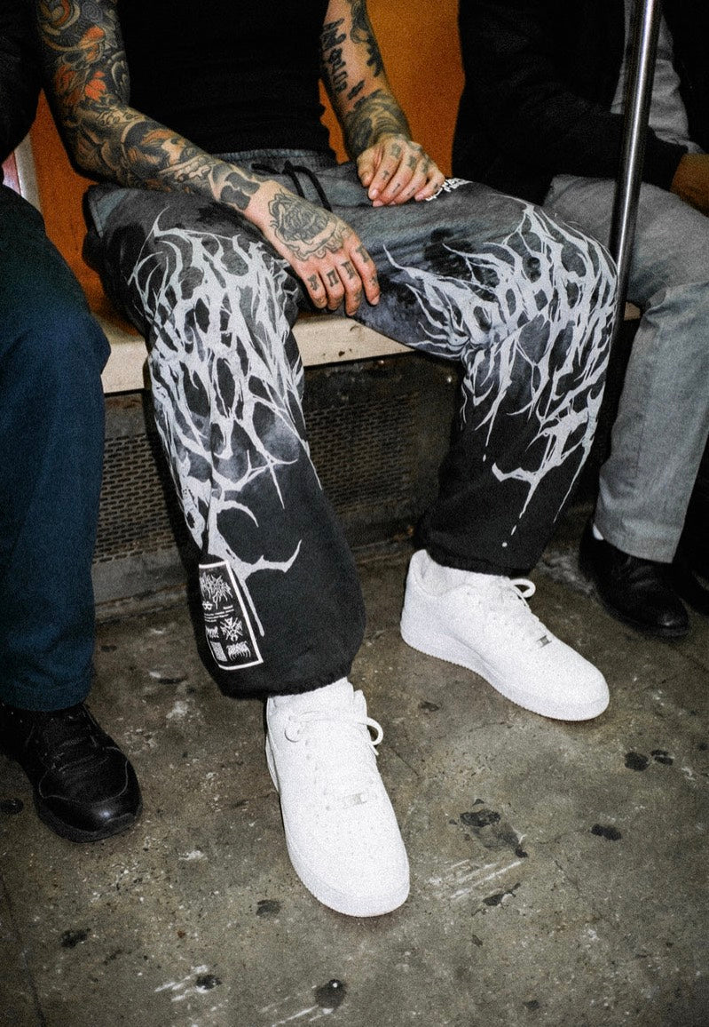 Stay Cold Apparel - Reign Of Blood Grey Dye - Sweat Pants | Men-Image