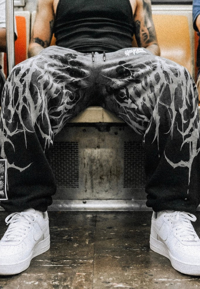 Stay Cold Apparel - Reign Of Blood Grey Dye - Sweat Pants | Men-Image