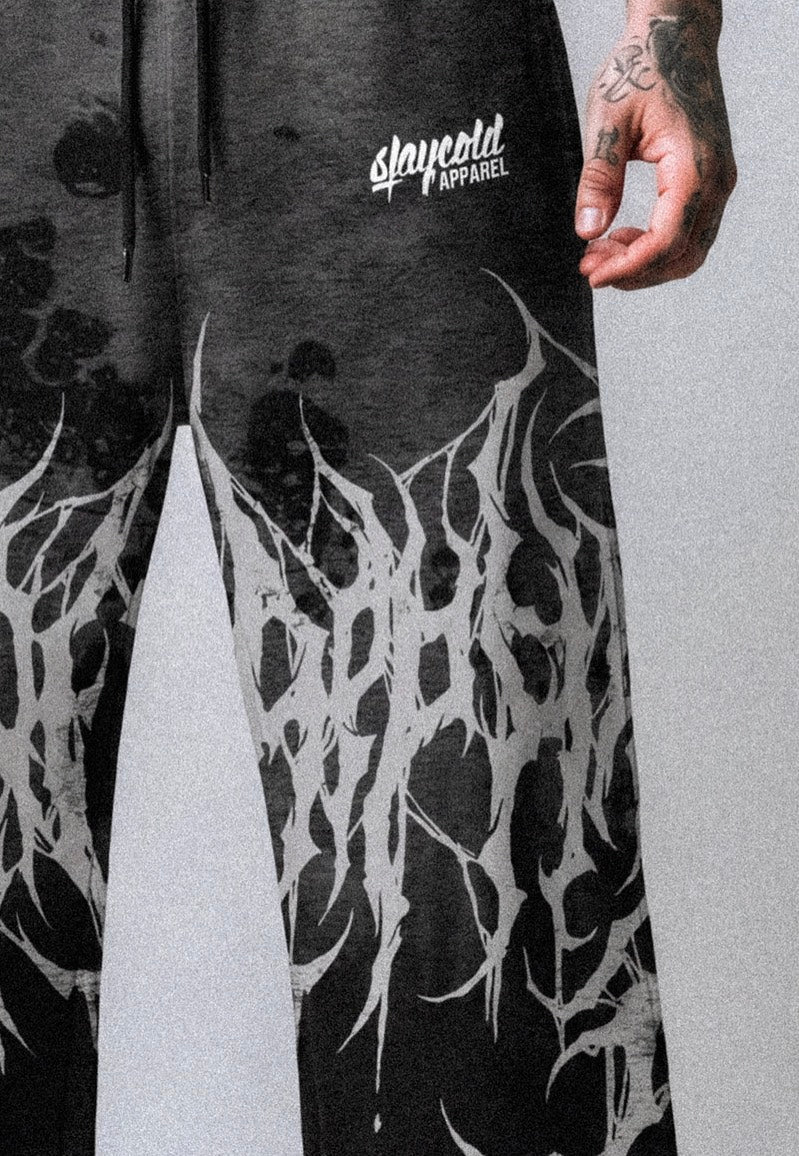 Stay Cold Apparel - Reign Of Blood Grey Dye - Sweat Pants | Men-Image