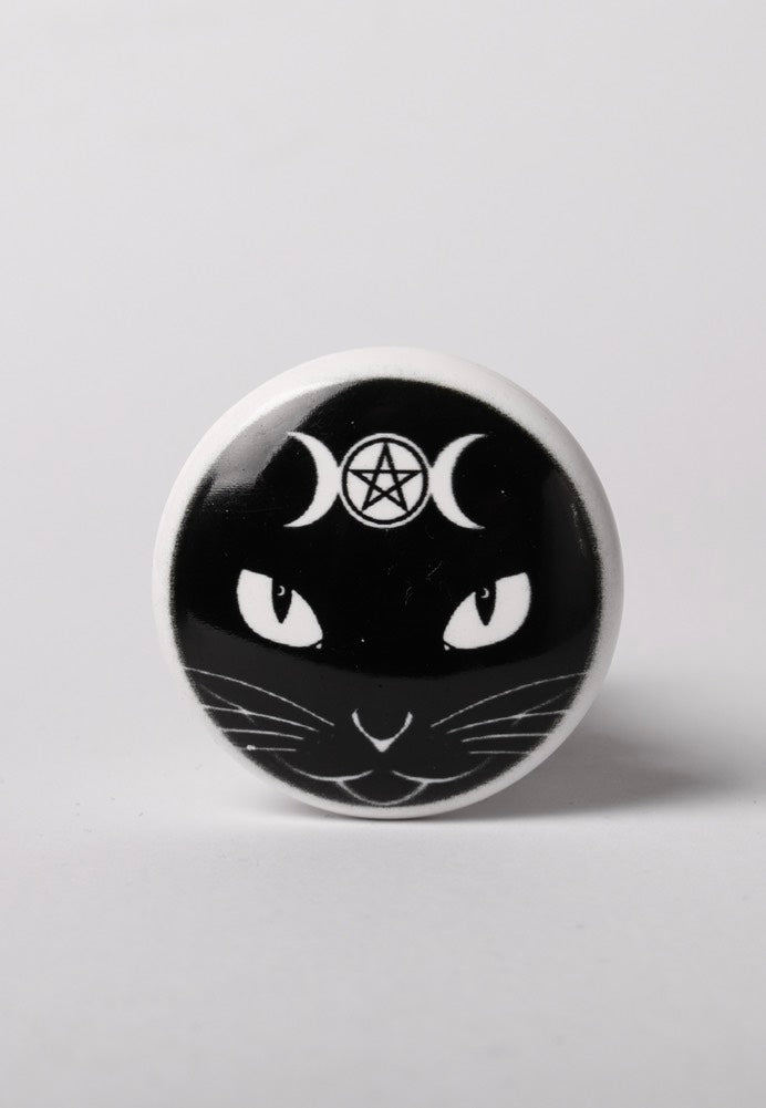 Alchemy England - Triple Moon Cat - Bottle Stopper