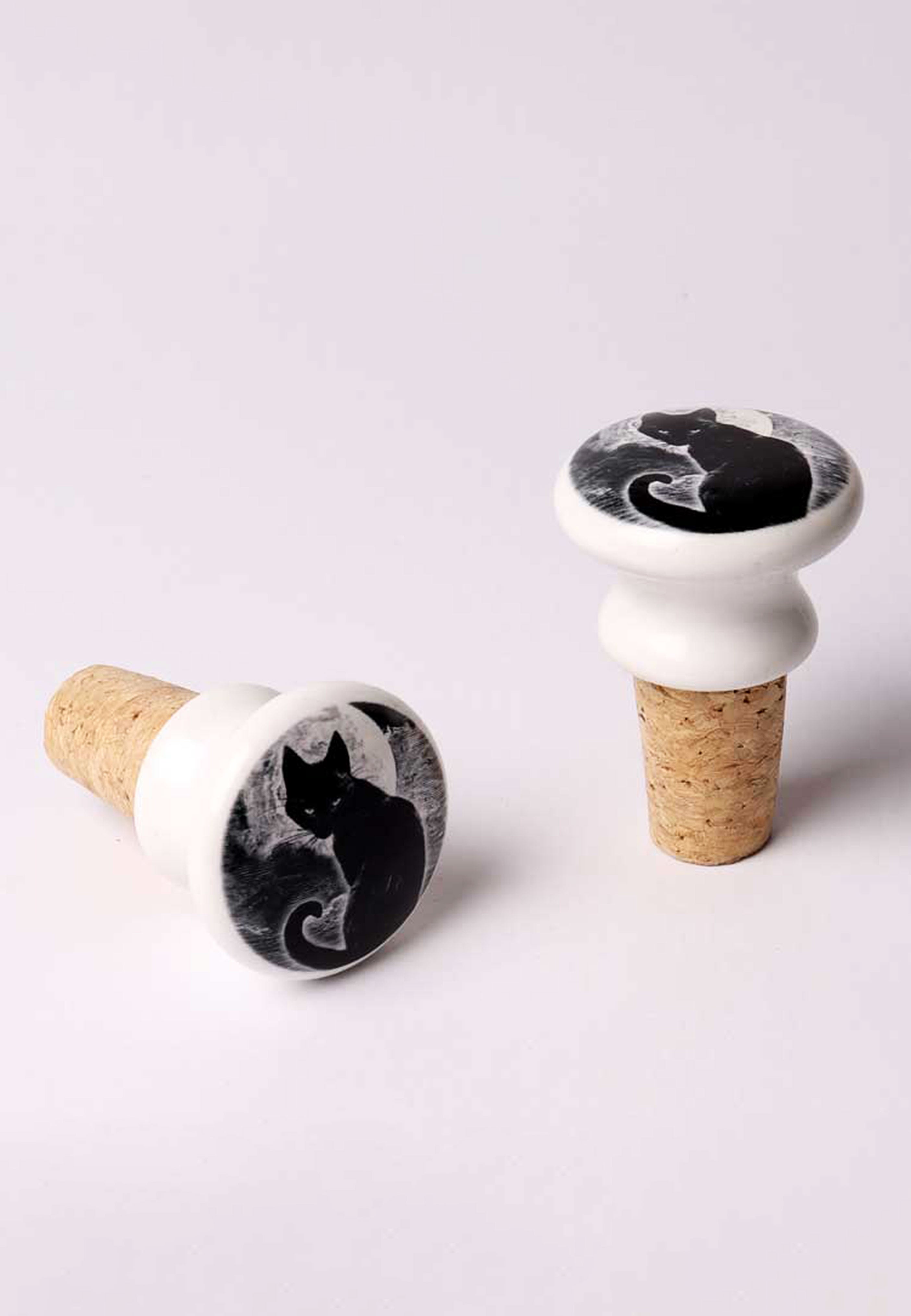 Alchemy England - Black Cat - Bottle Stopper