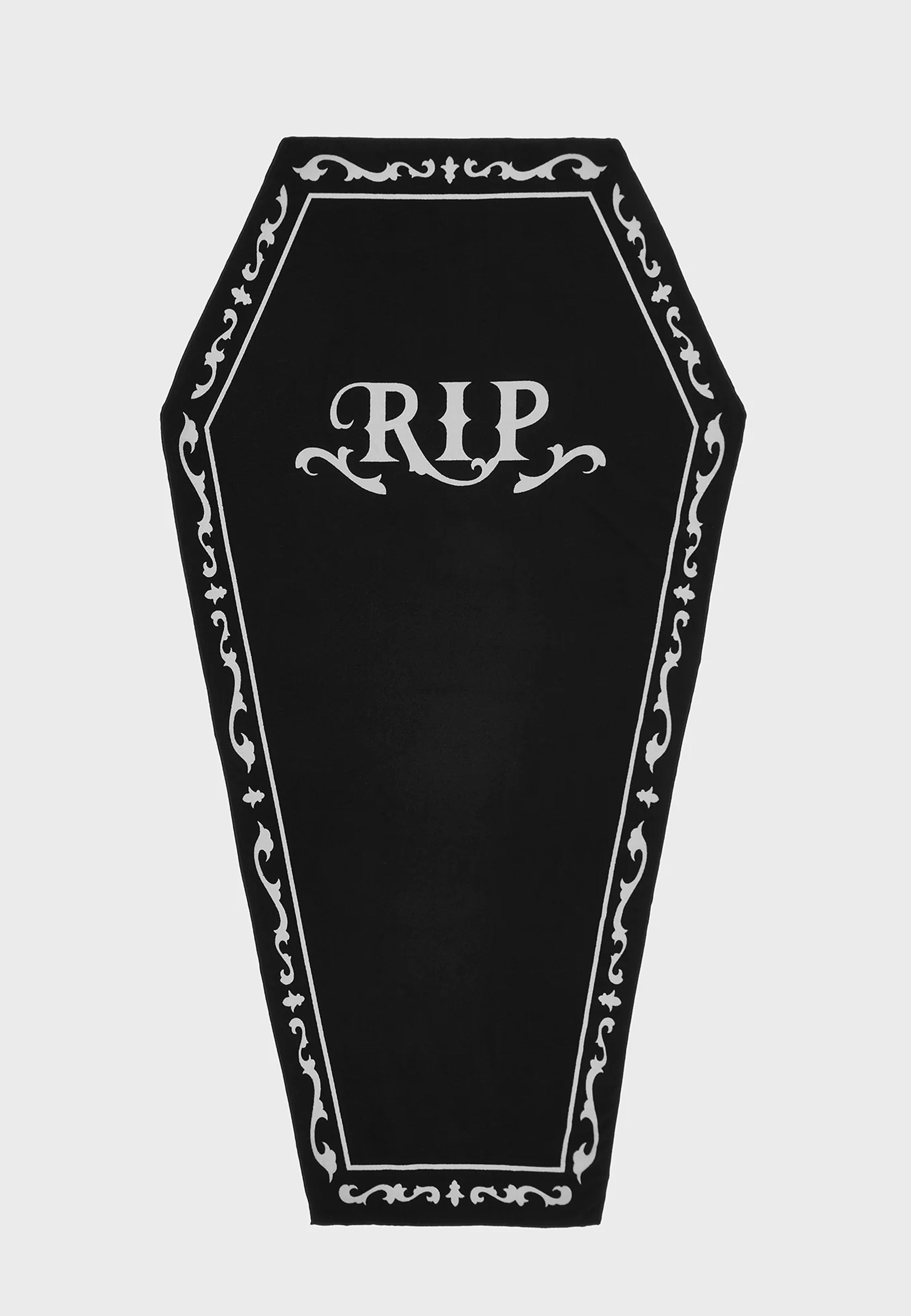 Killstar - RIP Shaped Beach Black - Towel | Neutral-Image