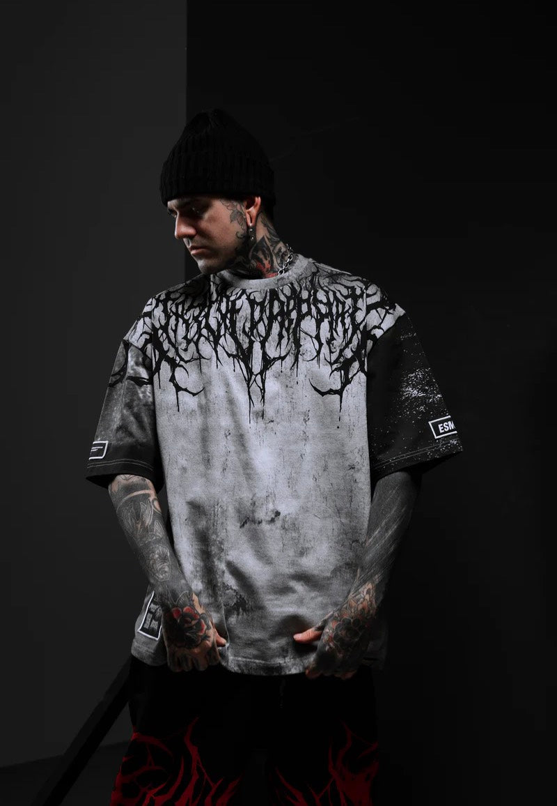 Stay Cold Apparel - Reign Of Blood Oversized Wasted - T-Shirt | Neutral-Image