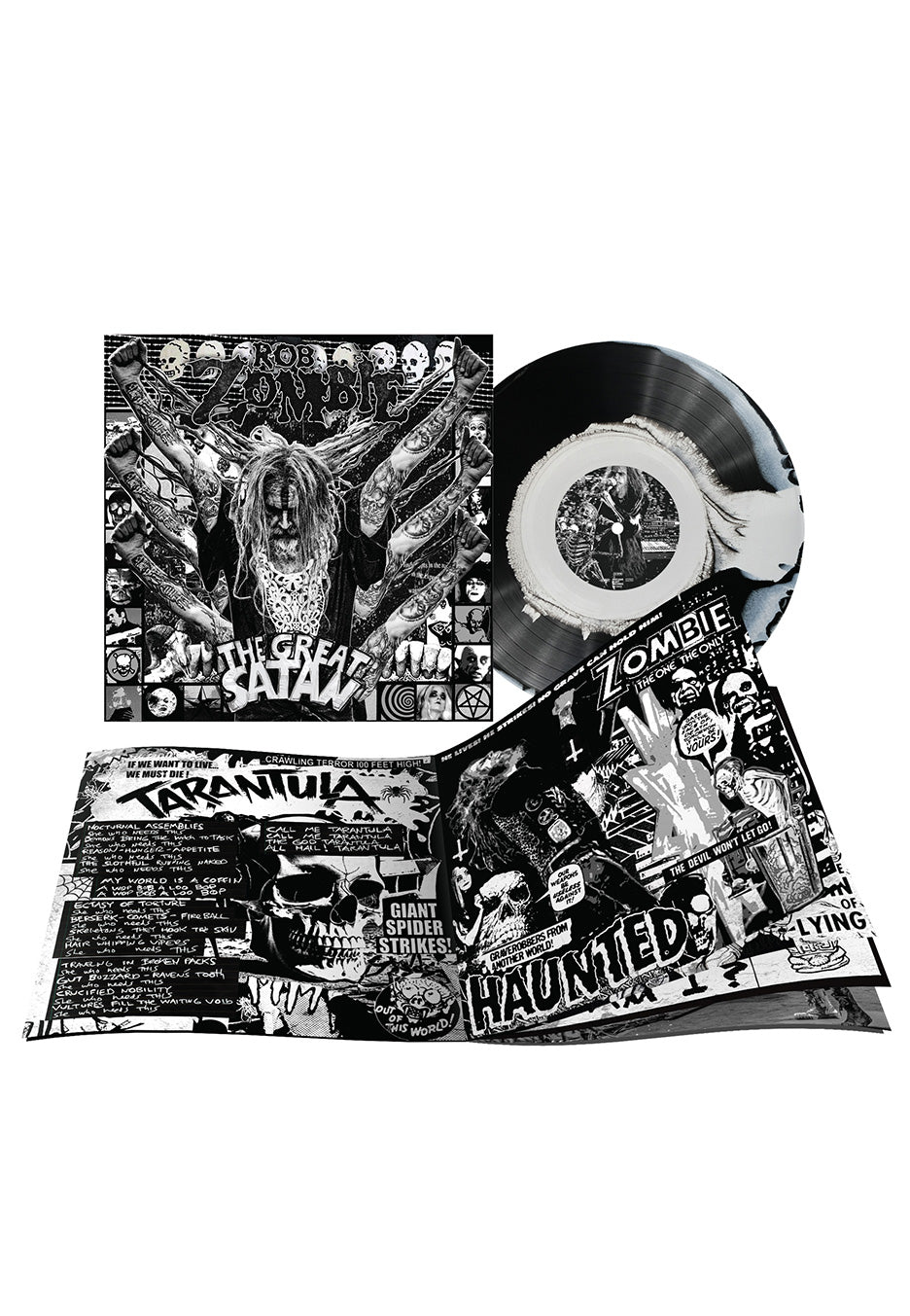 Rob Zombie - The Great Satan Ltd. Black And White Swirl - Colored Viny