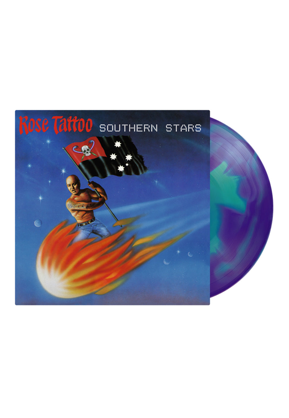 Rose Tattoo Southern Stars Ltd. Turquoise/Blue Swirl Colored Vinyl