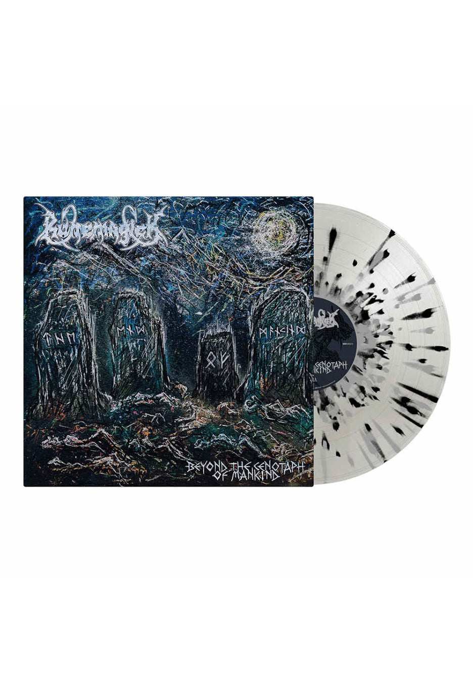 Runemagick - Beyond The Cenotaph Of Mankind Milky Clear Silver Black - Splattered Vinyl