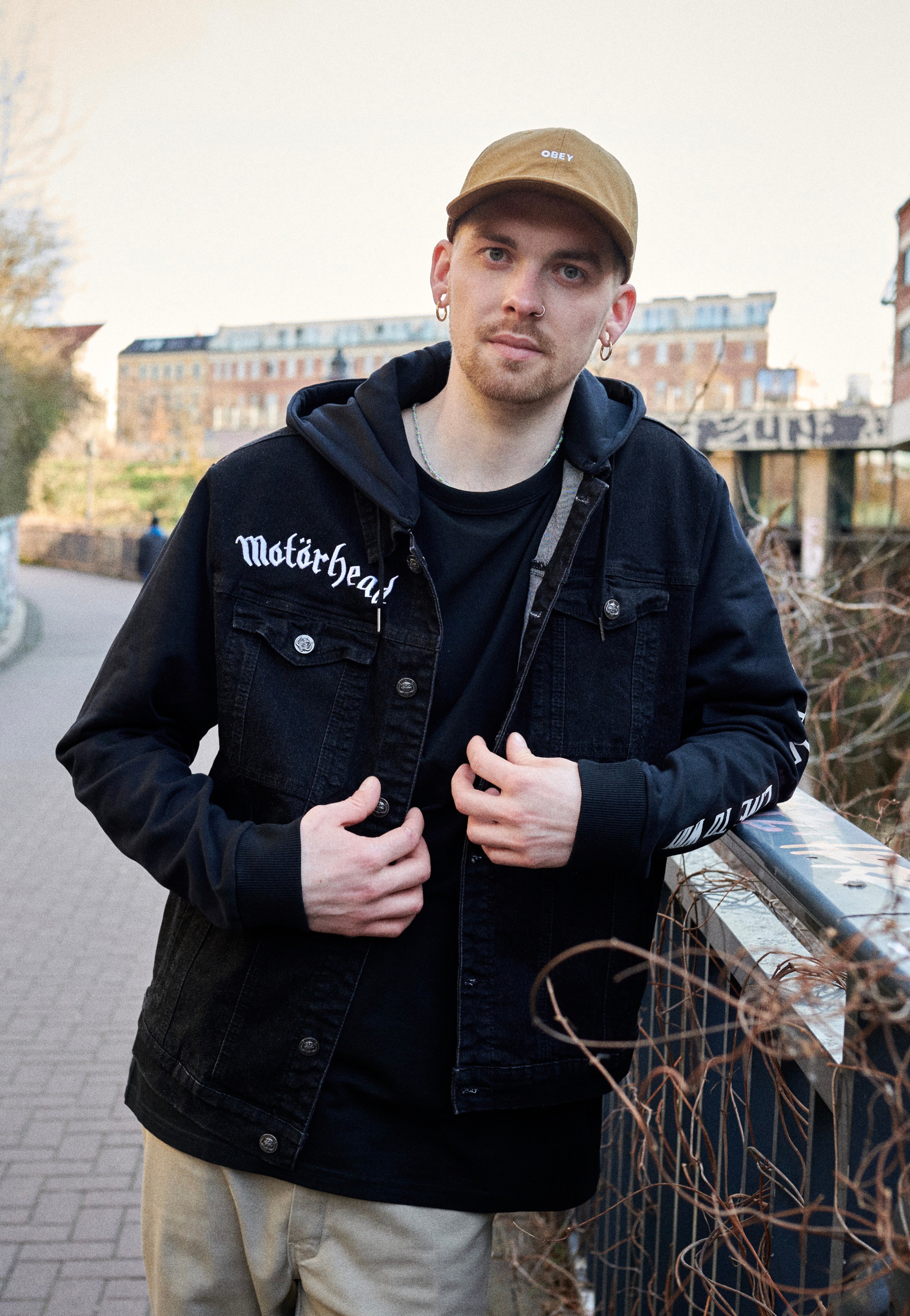 Brandit x Motörhead - Cradock Denim Black/Black - Jeans Jacket