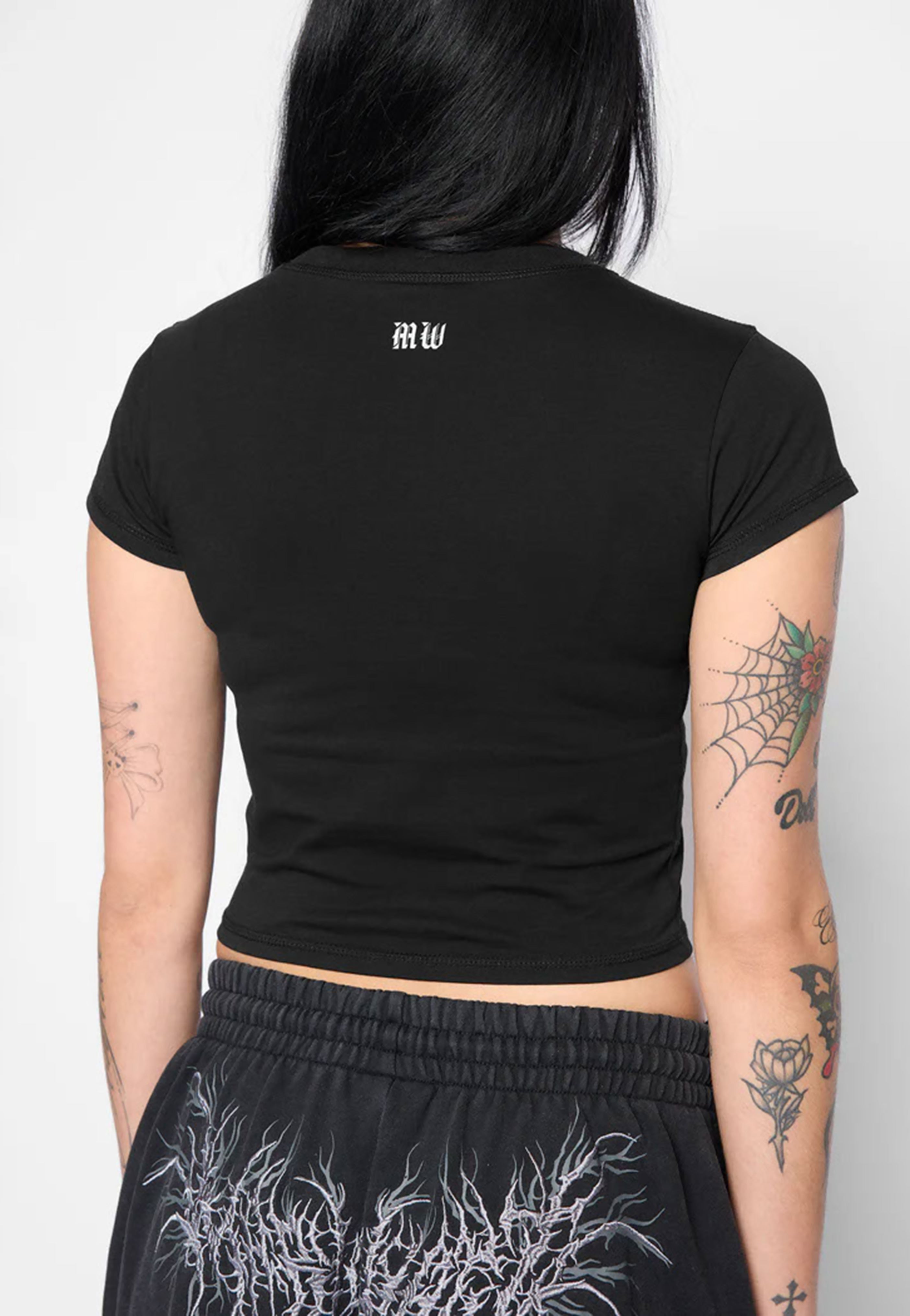 Mary Wyatt - Sanctify Cropped Black - T-Shirt | Women-Image