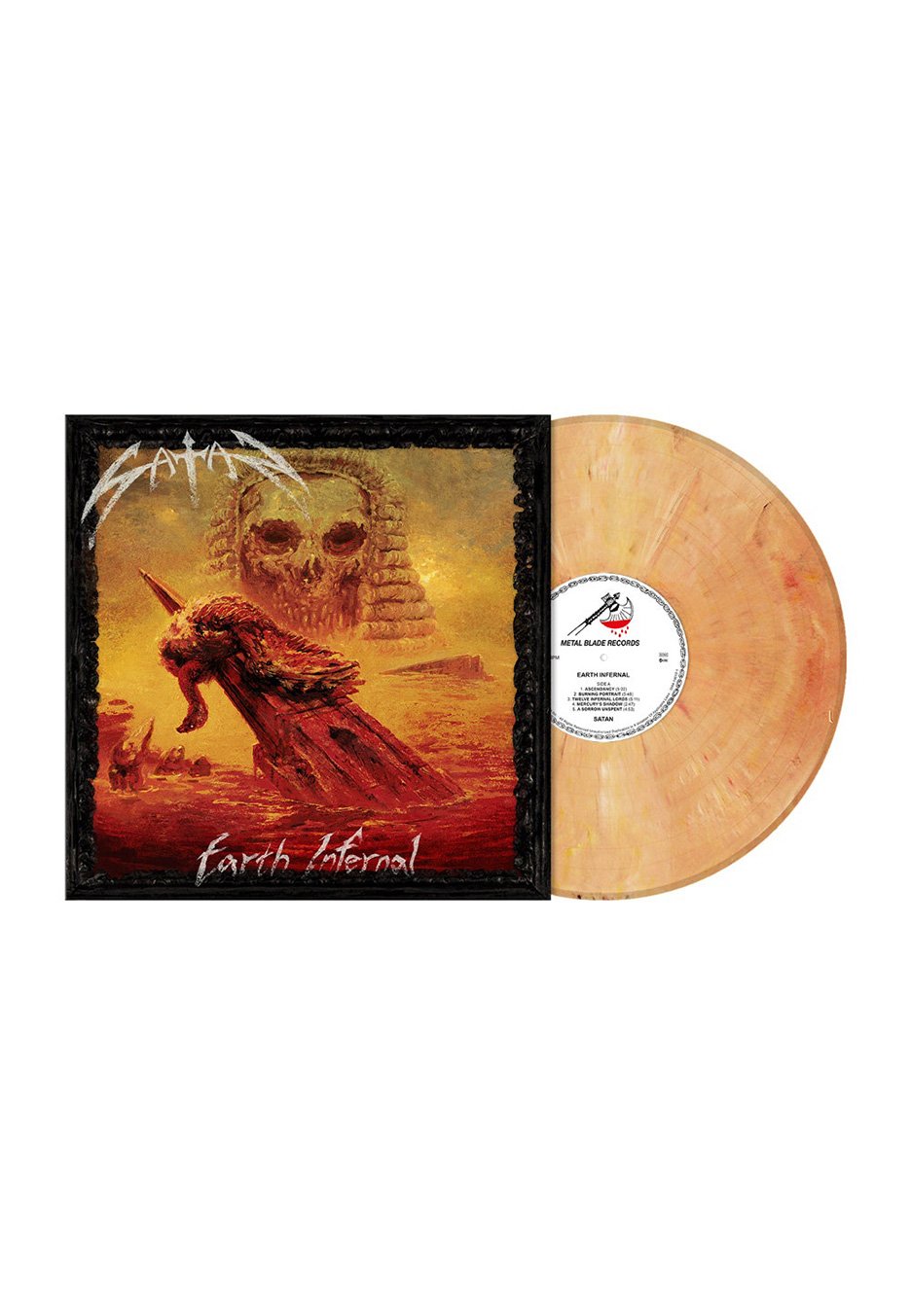 Satan - Earth Infernal Red Orange Brown - Marbled Vinyl