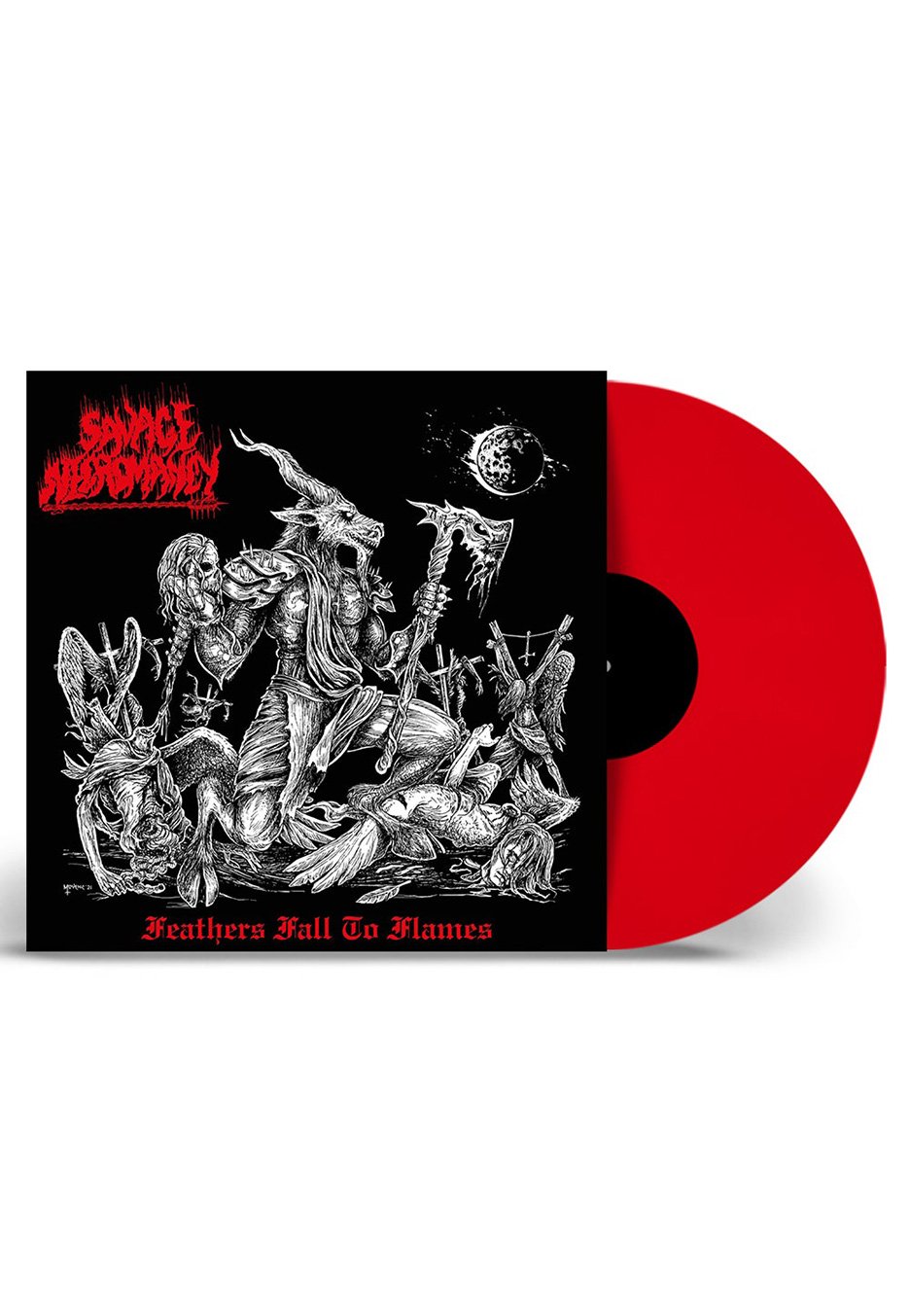 Savage Necromancy - Feathers Fall To Flames Red - Colored Vinyl