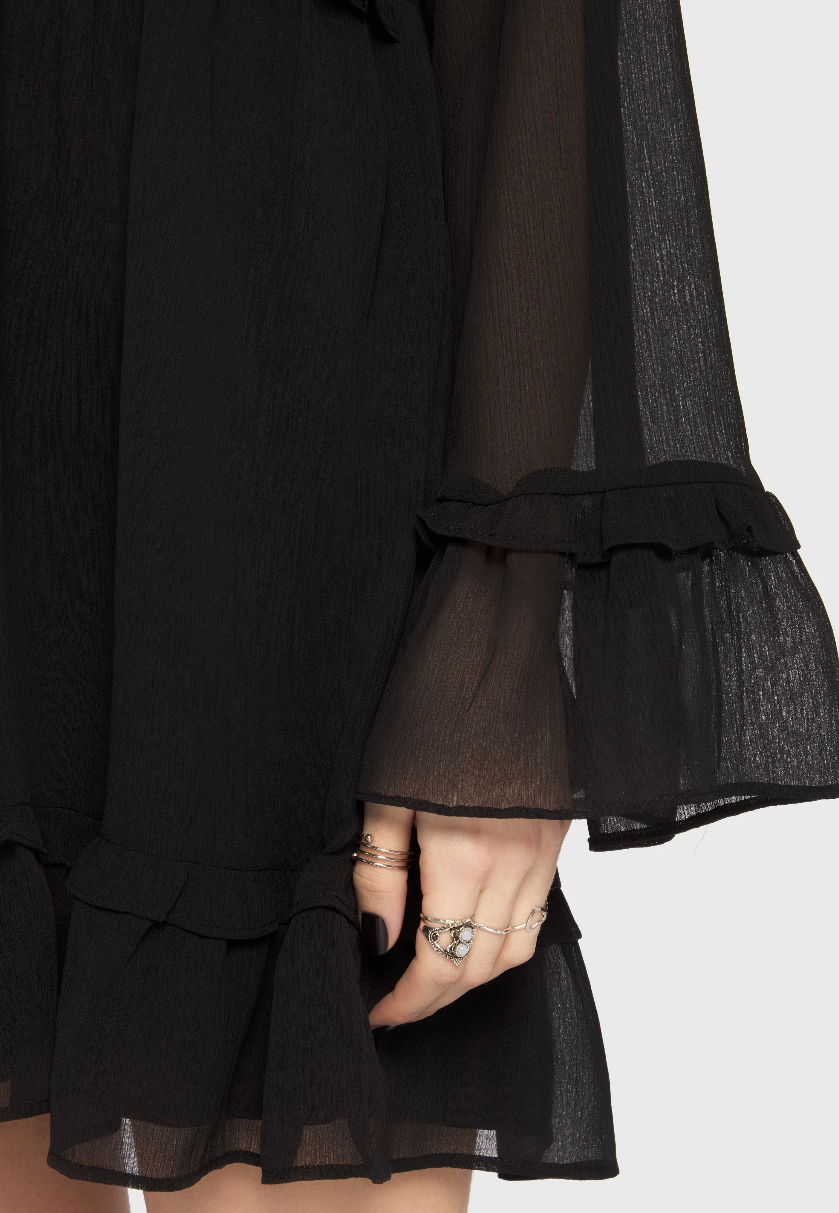 Killstar - Seraph In Ash Mini Black - Dress | Women-Image