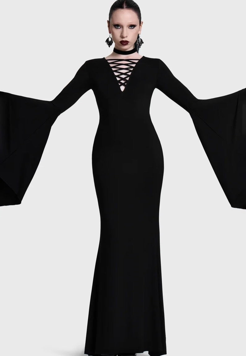 Killstar Seraphelle Maxi Black Robe