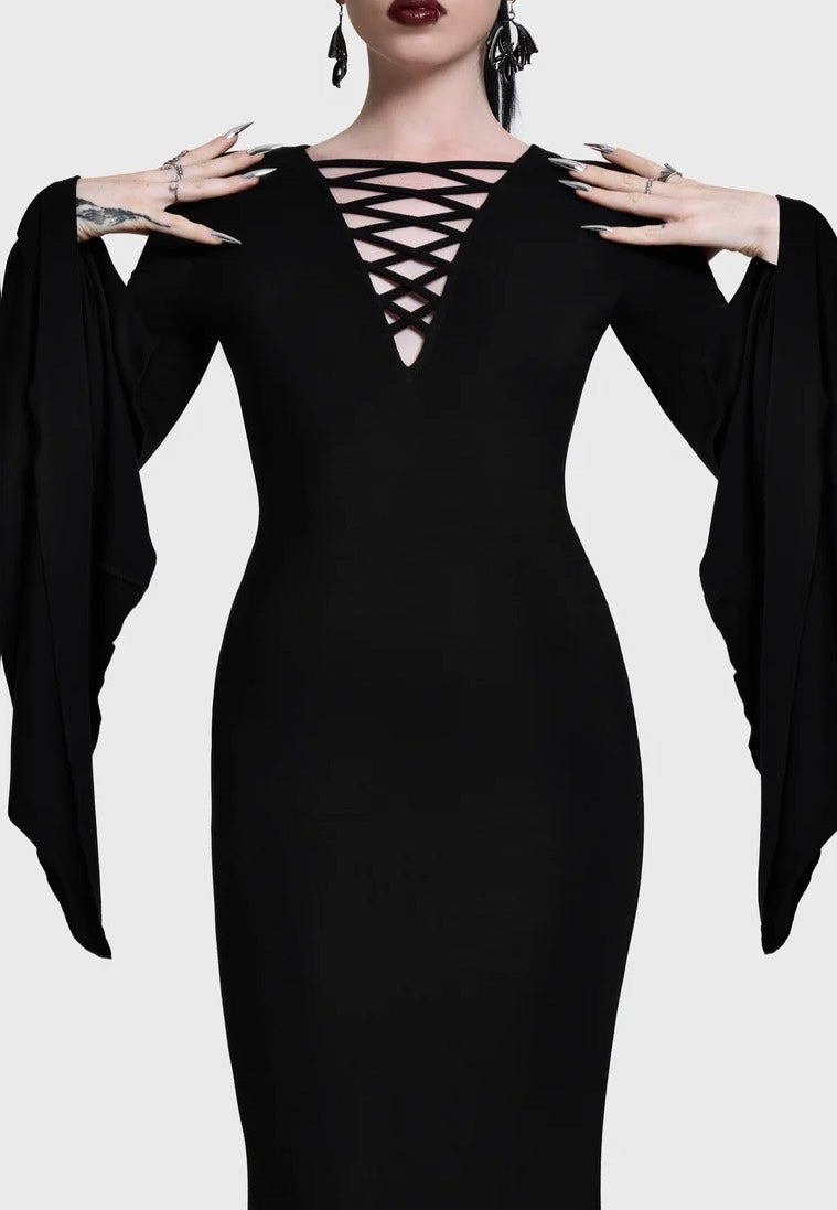 Killstar Seraphelle Maxi Black Robe