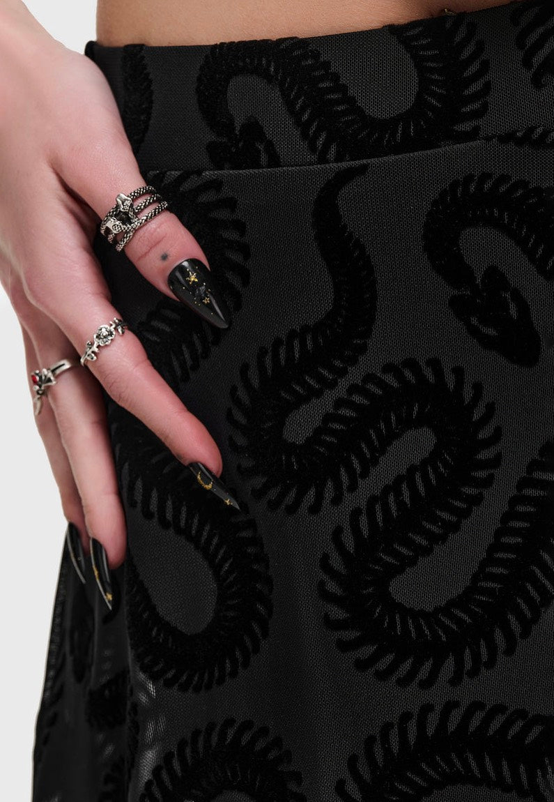 Killstar Serpentes Midi Black Rock