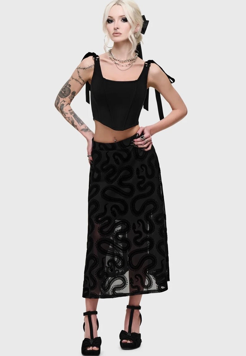 Killstar Serpentes Midi Black Rock