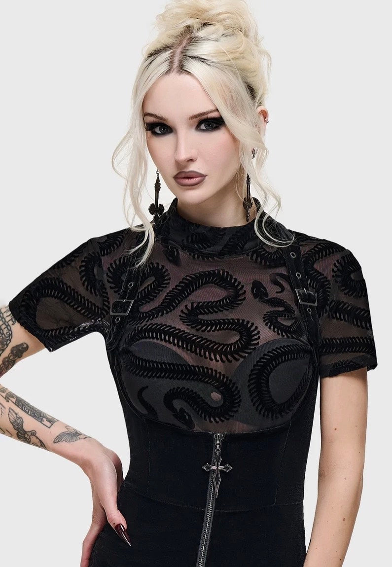 Killstar Serpentes Black Oberteil