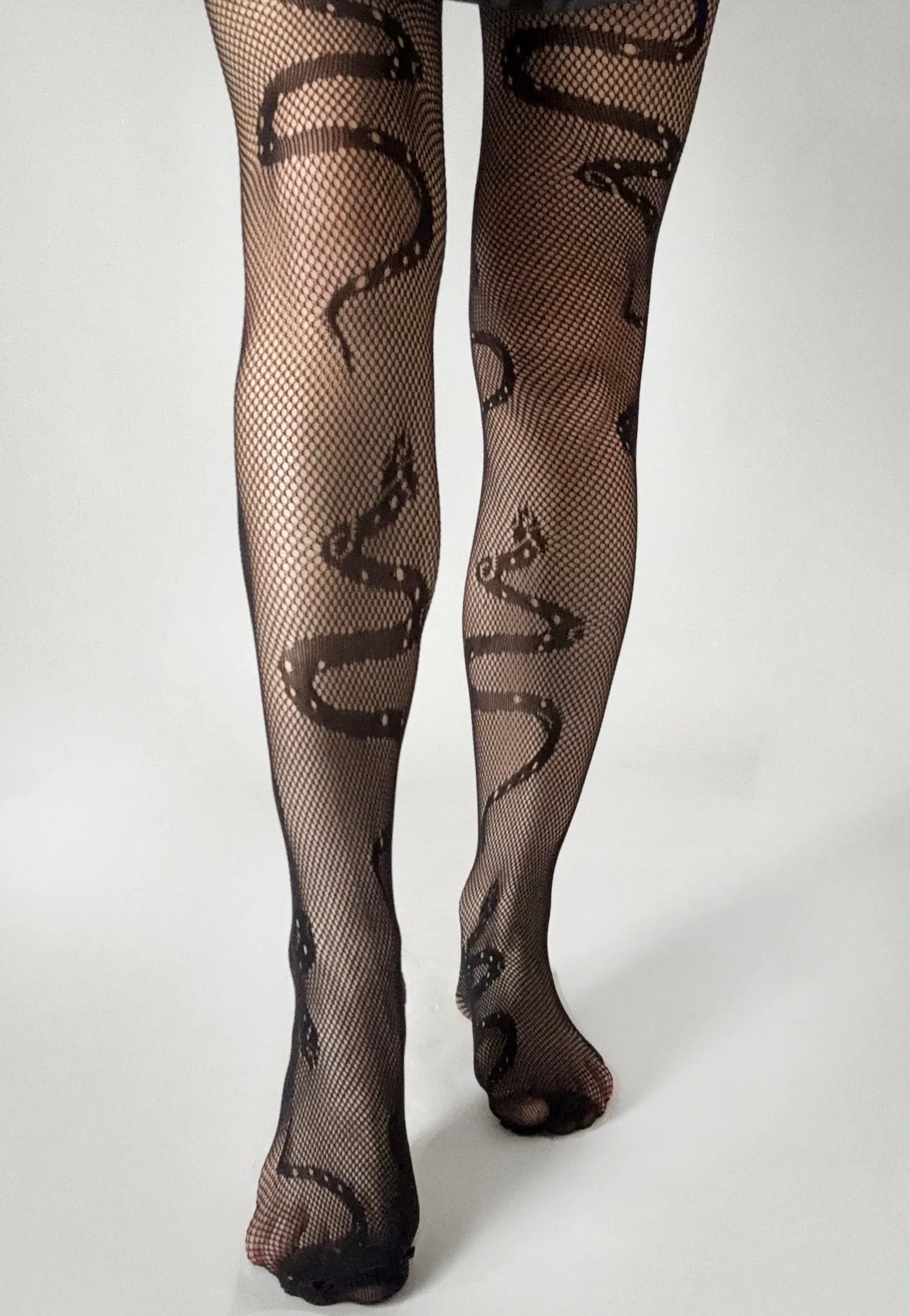 Pamela Mann - Serpentine Net Black - Tights | Women-Image