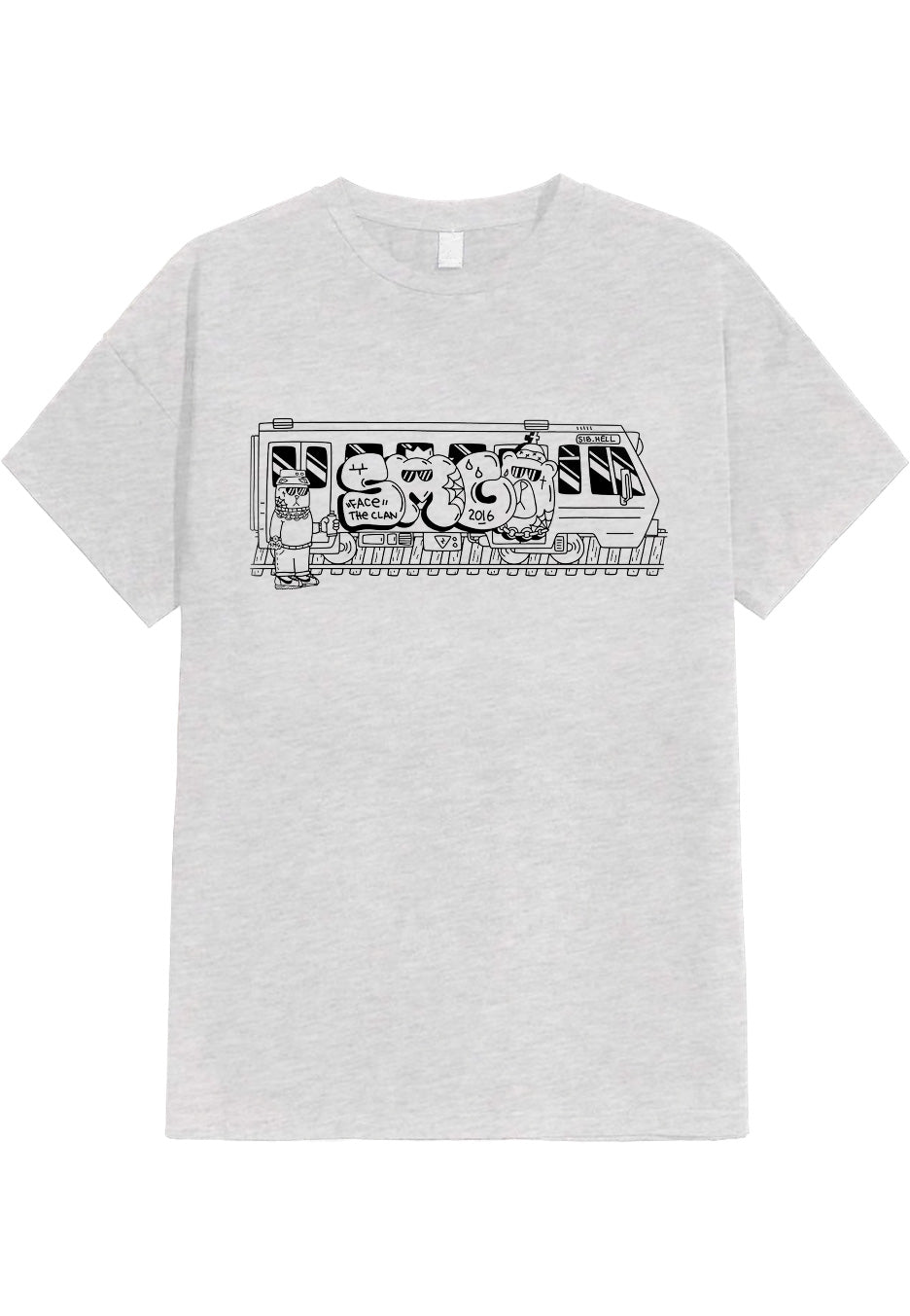 Siberian Meet Grinder - Grafitti Grey - T-Shirt | Neutral-Image