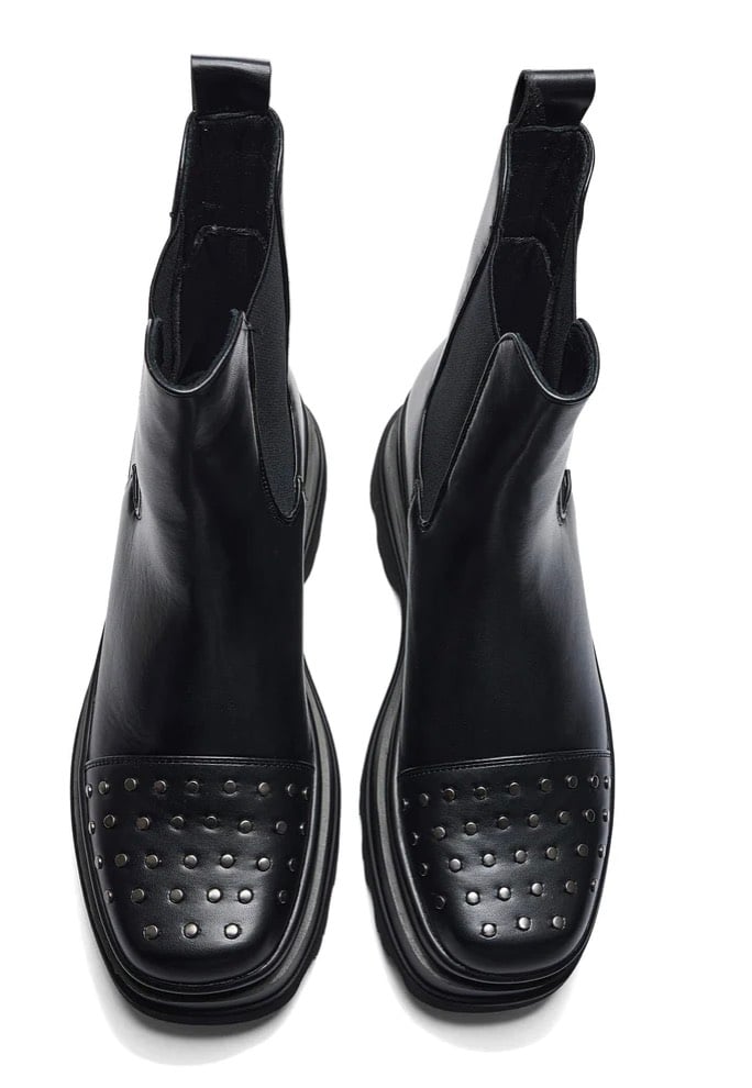 Koi Footwear - Silence Studded Trident Chelsea Black - Girl Shoes