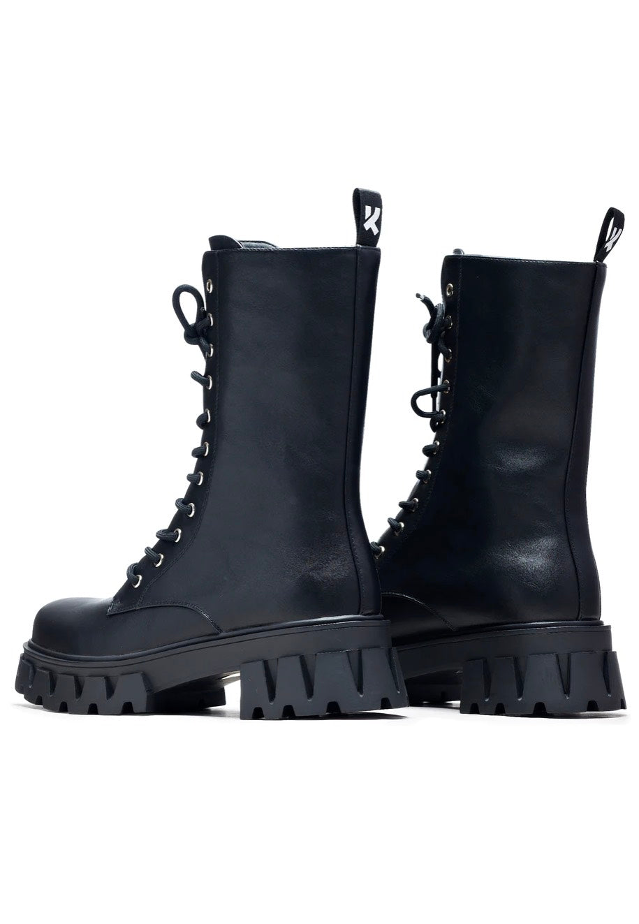Koi Footwear - Siren Tall Lace Up Black - Girl Shoes