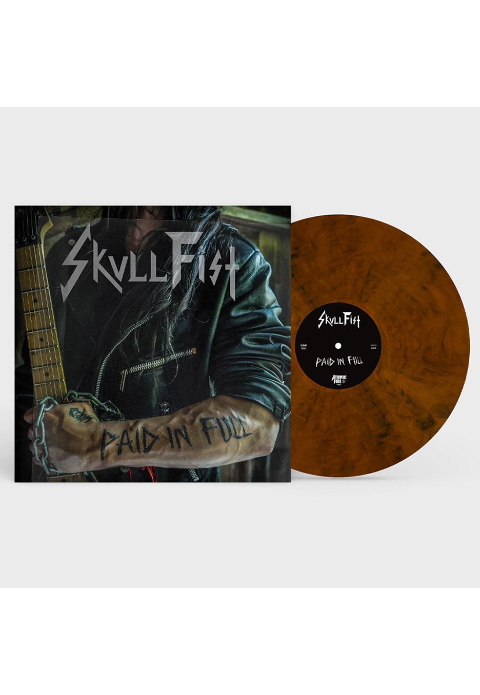 Skull Fist - Paid In Full Orange/Black - Marbled Vinyl