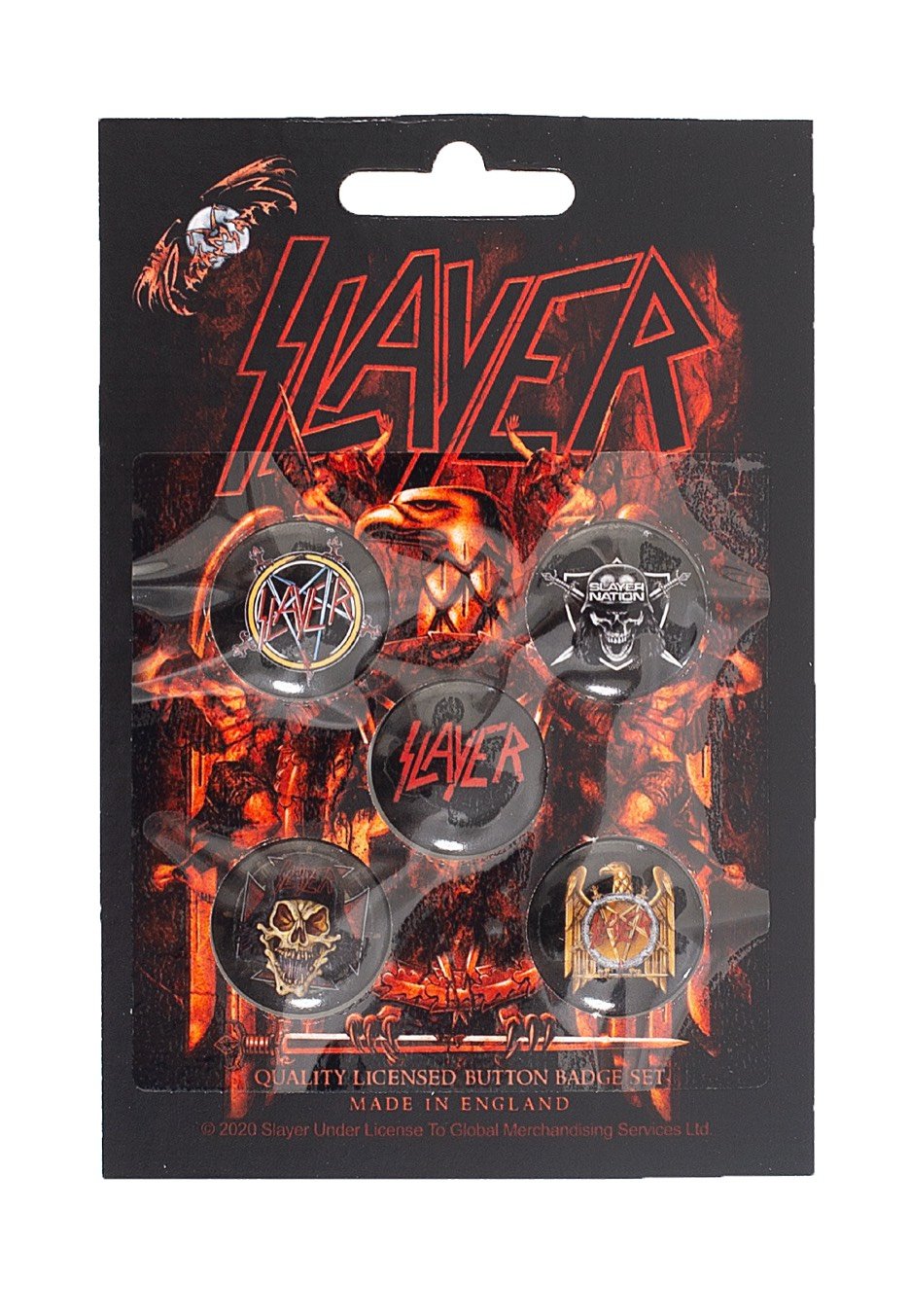 Slayer - Eagle Pack Of 5 - Button Set
