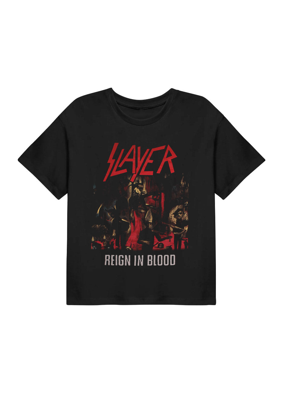 Slayer - Reign In Blood Crop  - Girly | Neutral-Image