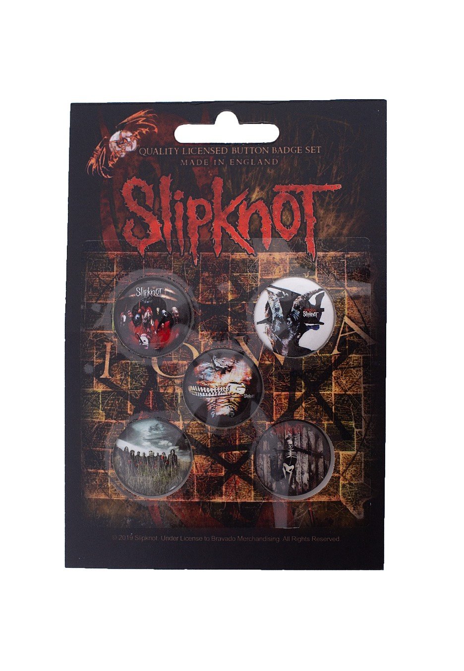Slipknot - Albums Pack Of 5 - Button Set