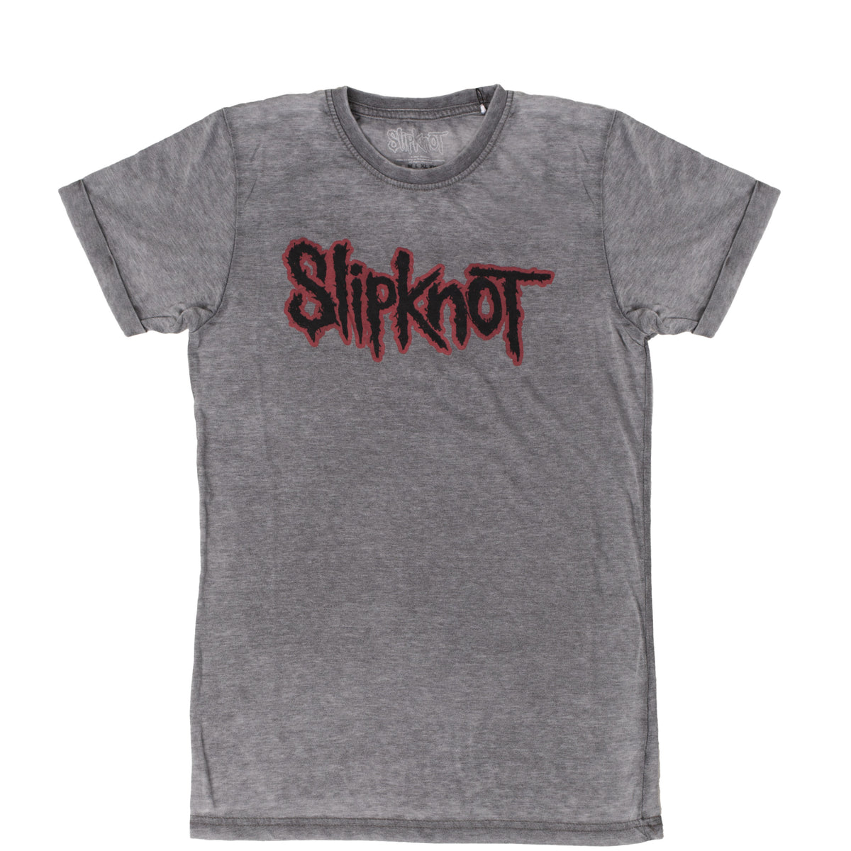 Slipknot - Red Logo Burnout Grey - T-Shirt | Nuclear Blast