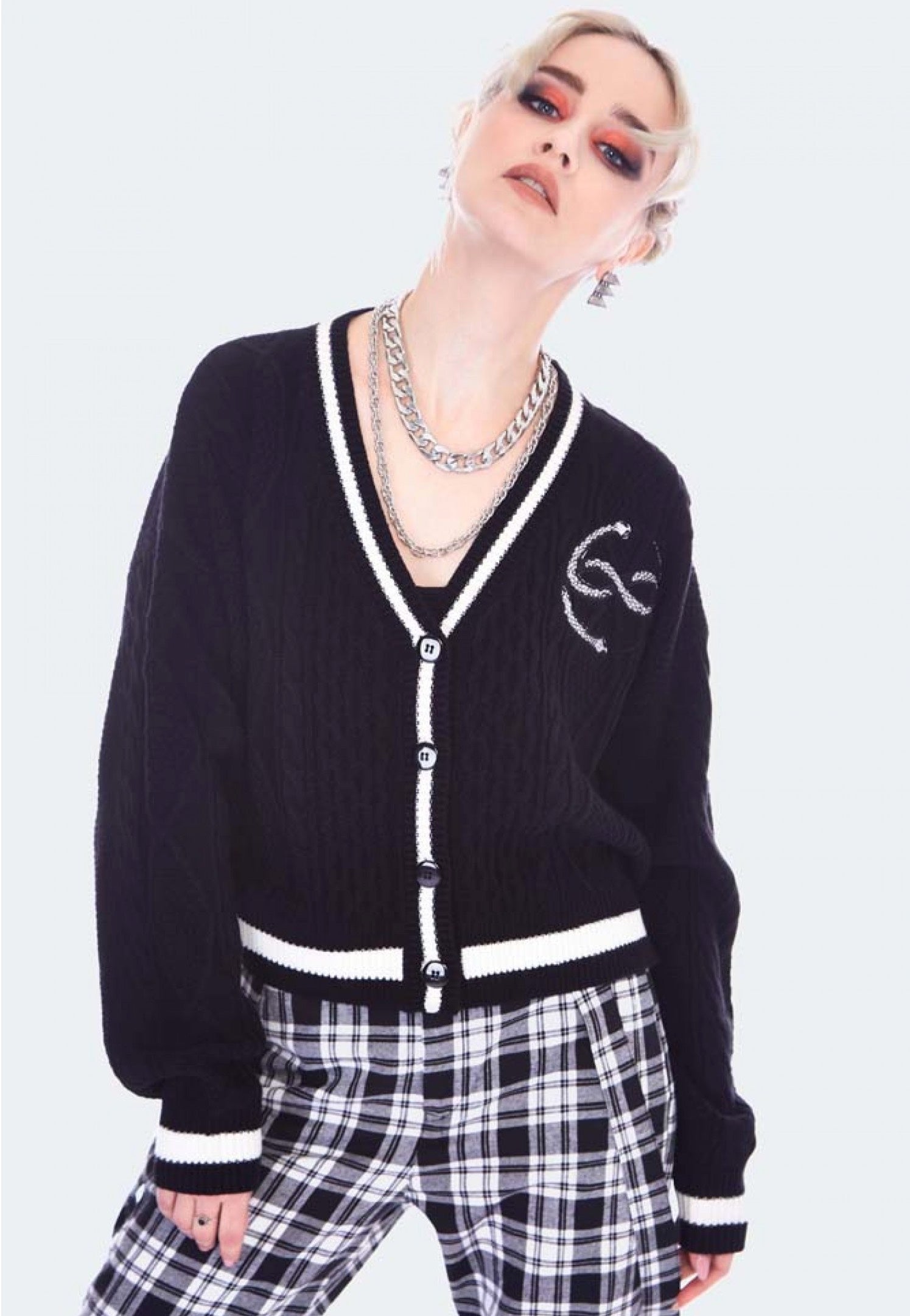 Jawbreaker - Snake Infinity Symbol Black - Cardigan