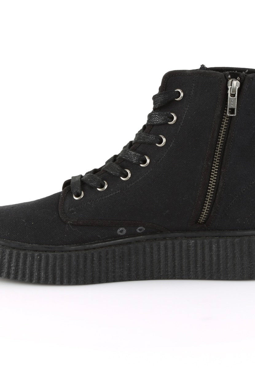 DemoniaCult - Sneeker 201 Black Canvas  - Shoes | Neutral-Image