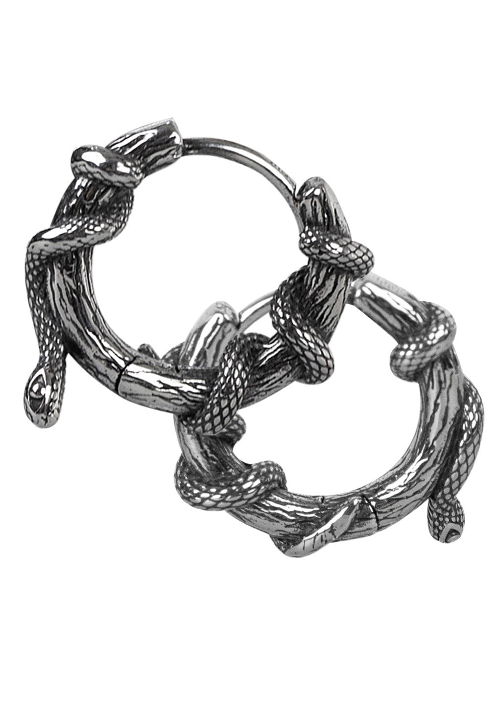 etNox - Schlange Kreole Silver - Earrings | Neutral-Image
