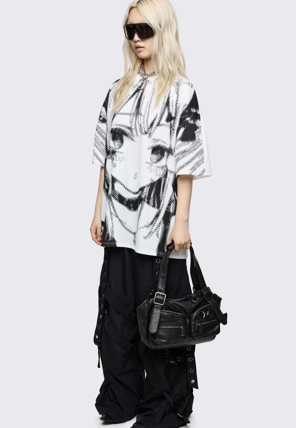 Minga London - Soot Vegan Shoulder Black - Bag | Women-Image