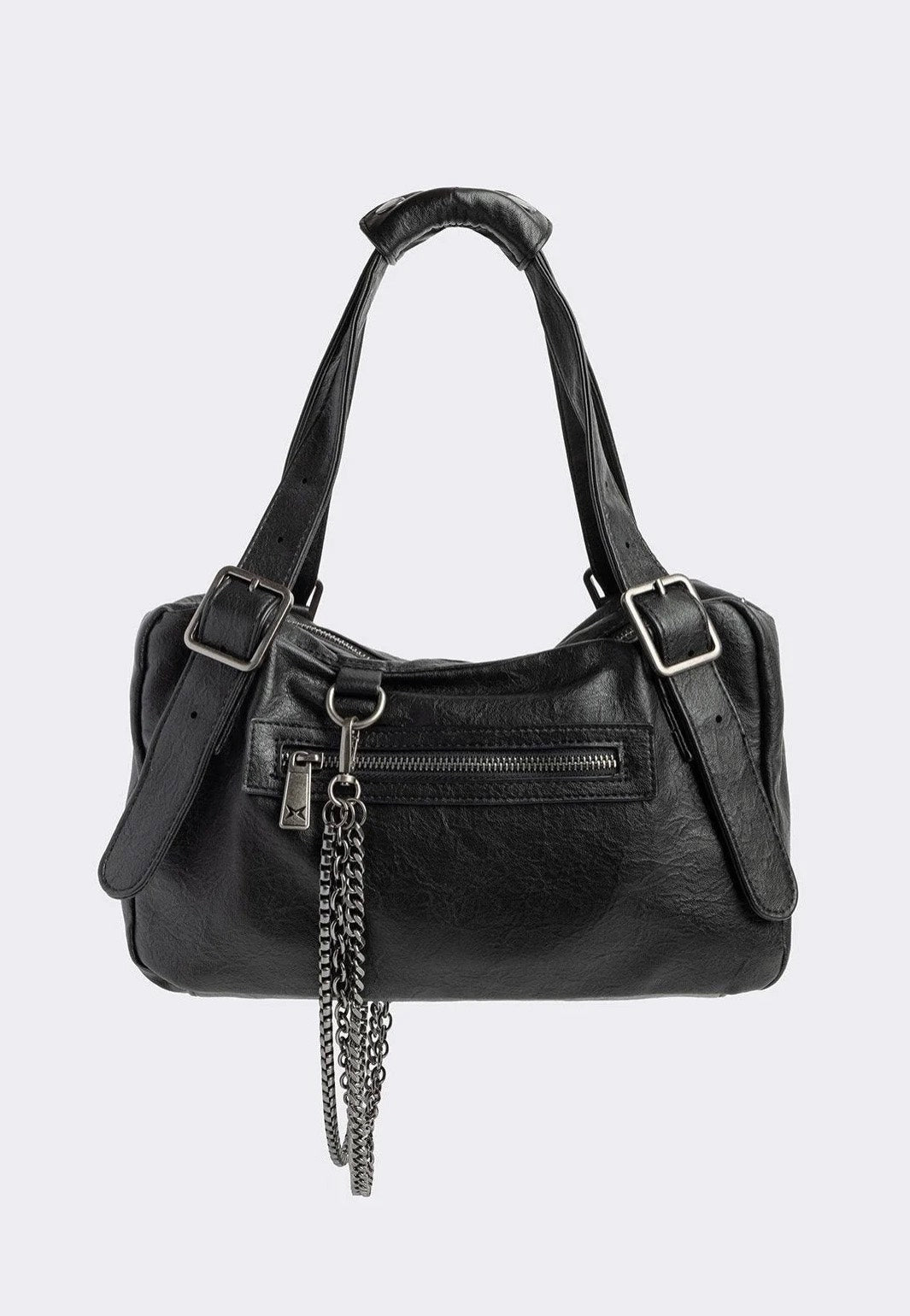 Minga London - Soot Vegan Shoulder Black - Bag | Women-Image